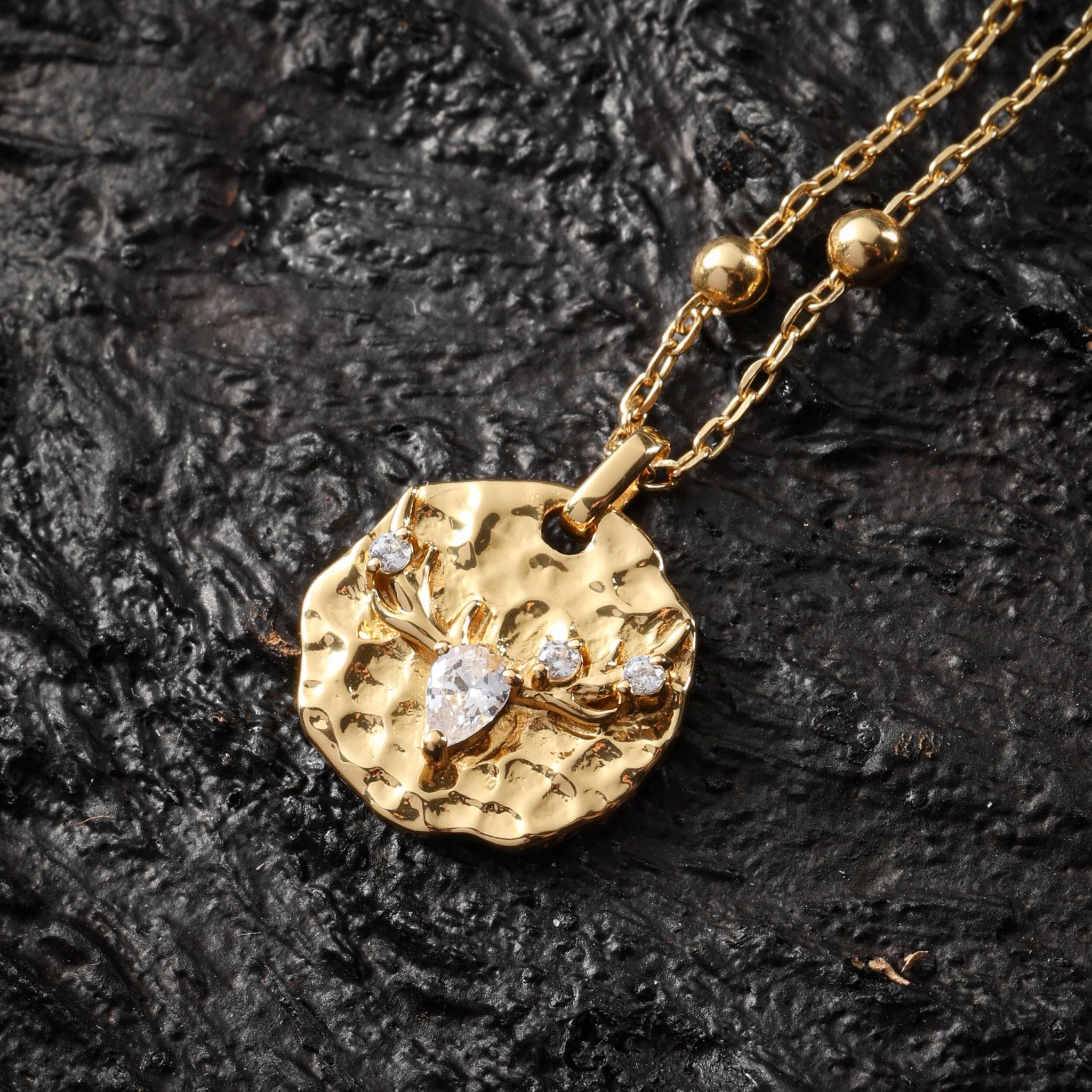 18K Gold Plated Deer Necklace