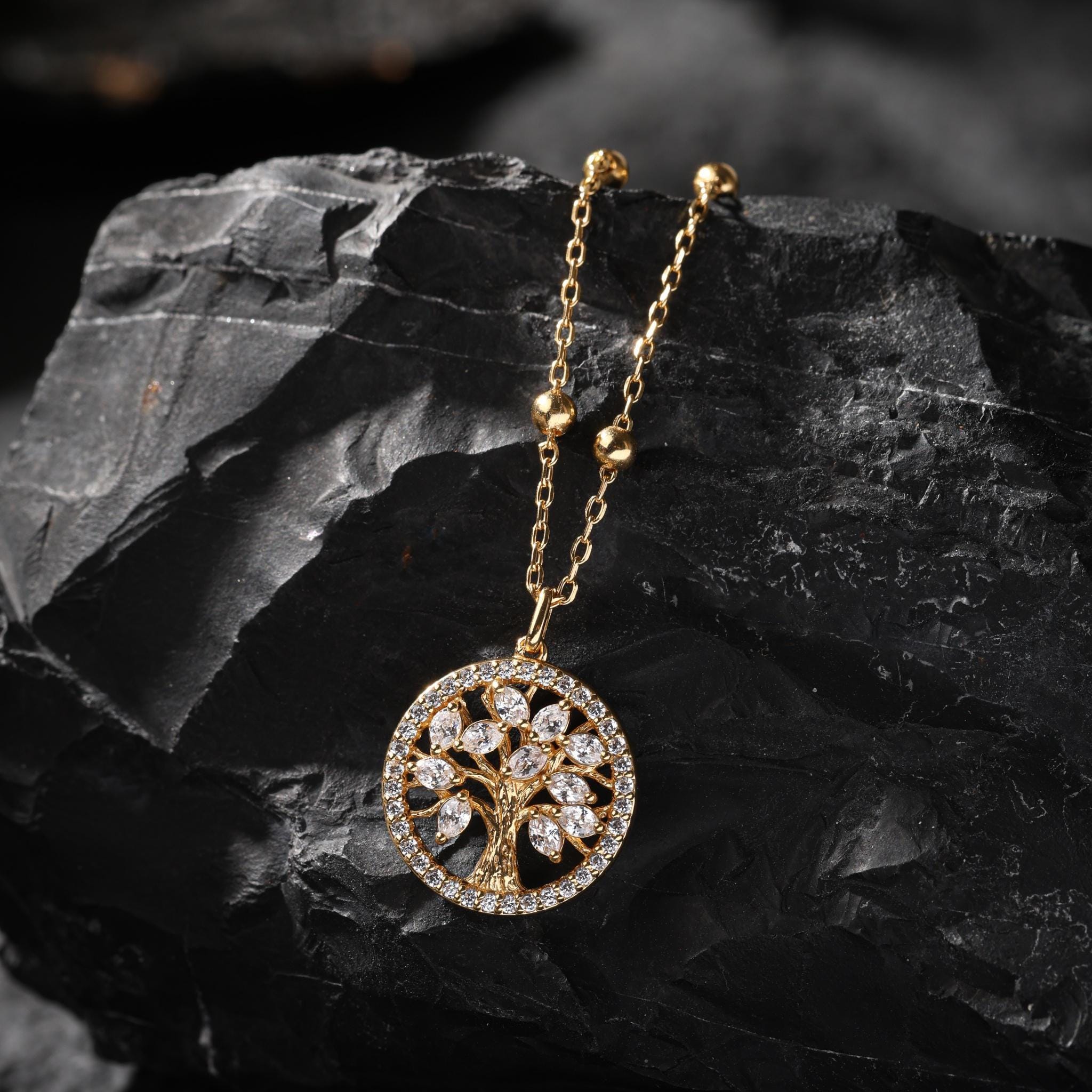 18K Gold Plated Tree of Life Necklace