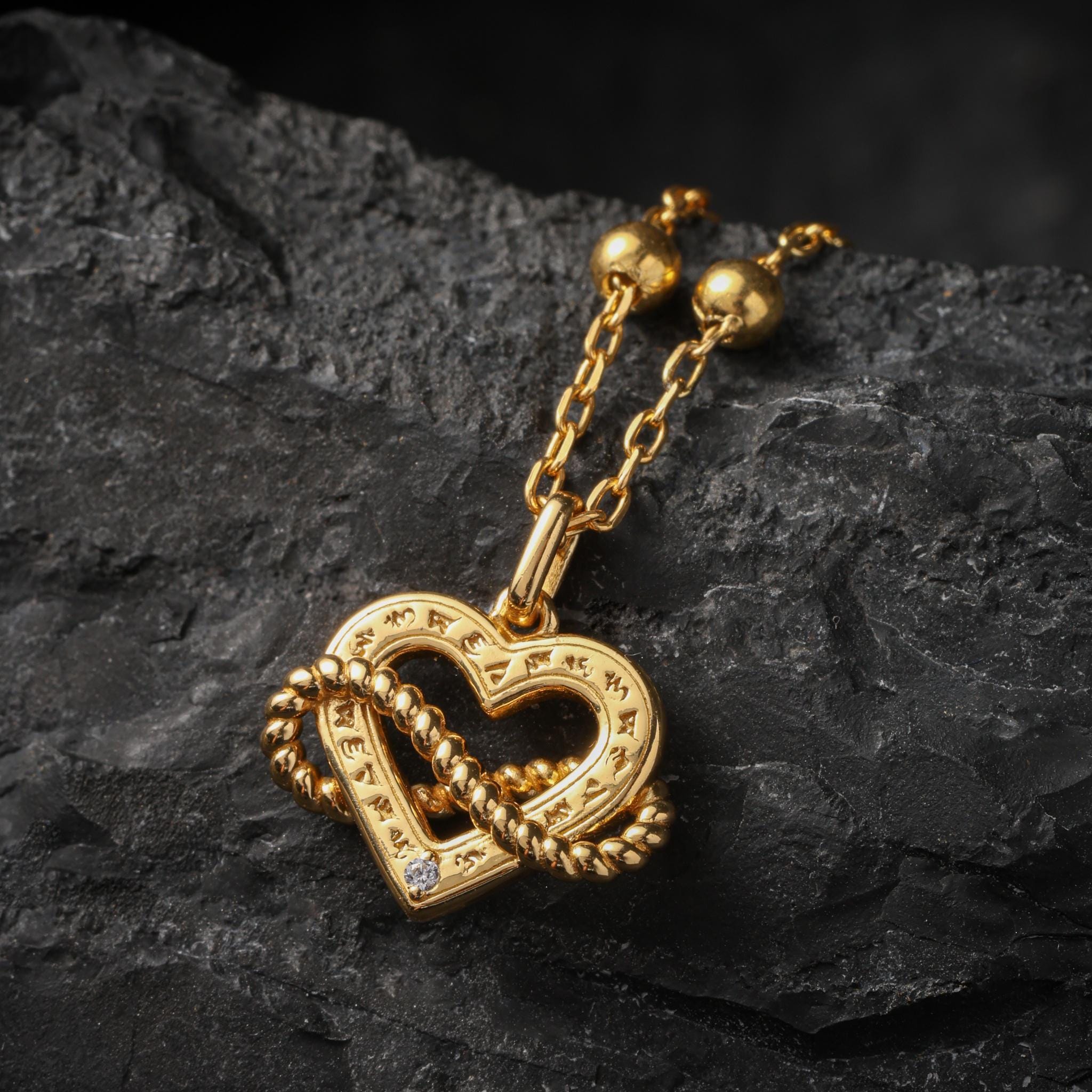 18K Gold Plated Heart Necklace