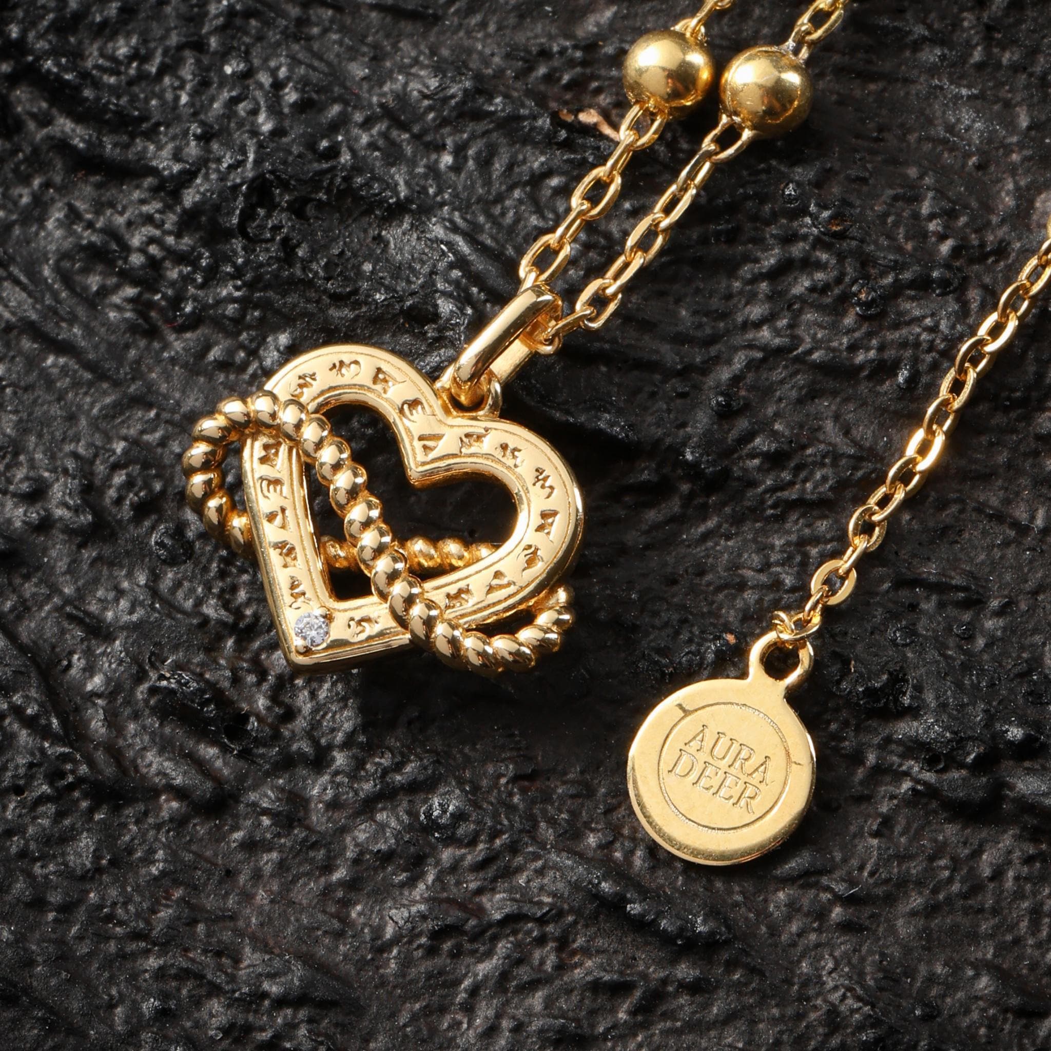 18K Gold Plated Heart Necklace