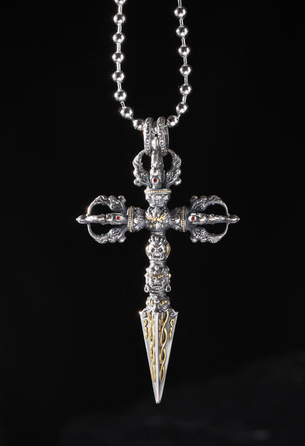 Phurba Pendant 24K Gold Vermeil