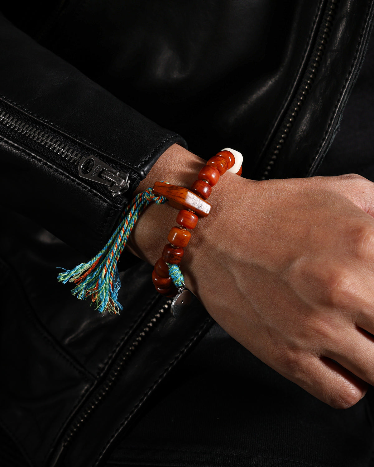 Yak Bone Bead Bracelet-4