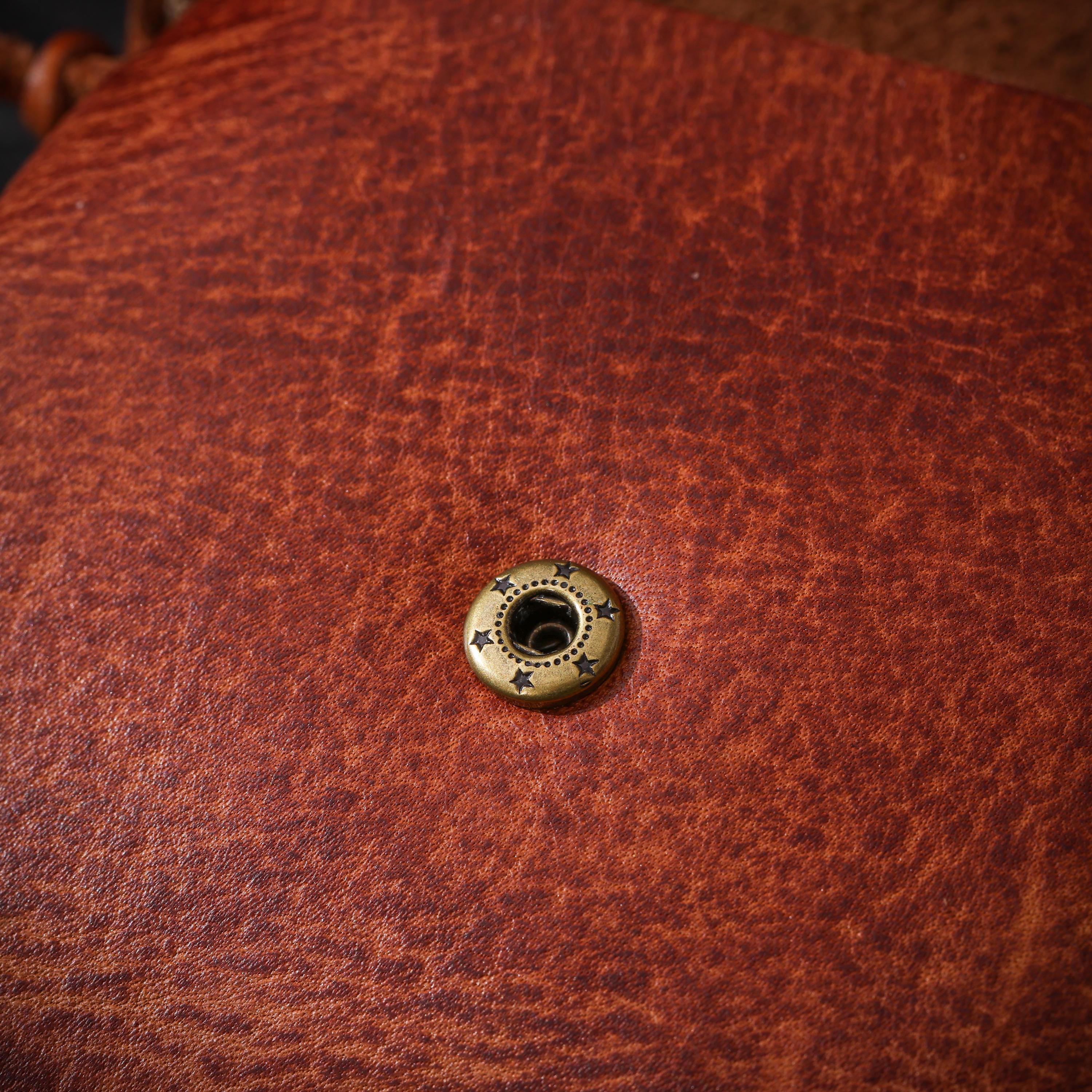 AURA DEER Leather Jewelry Pouch | Full-Grain Cowhide | Velvet Lined | Roomy Travel Pouch