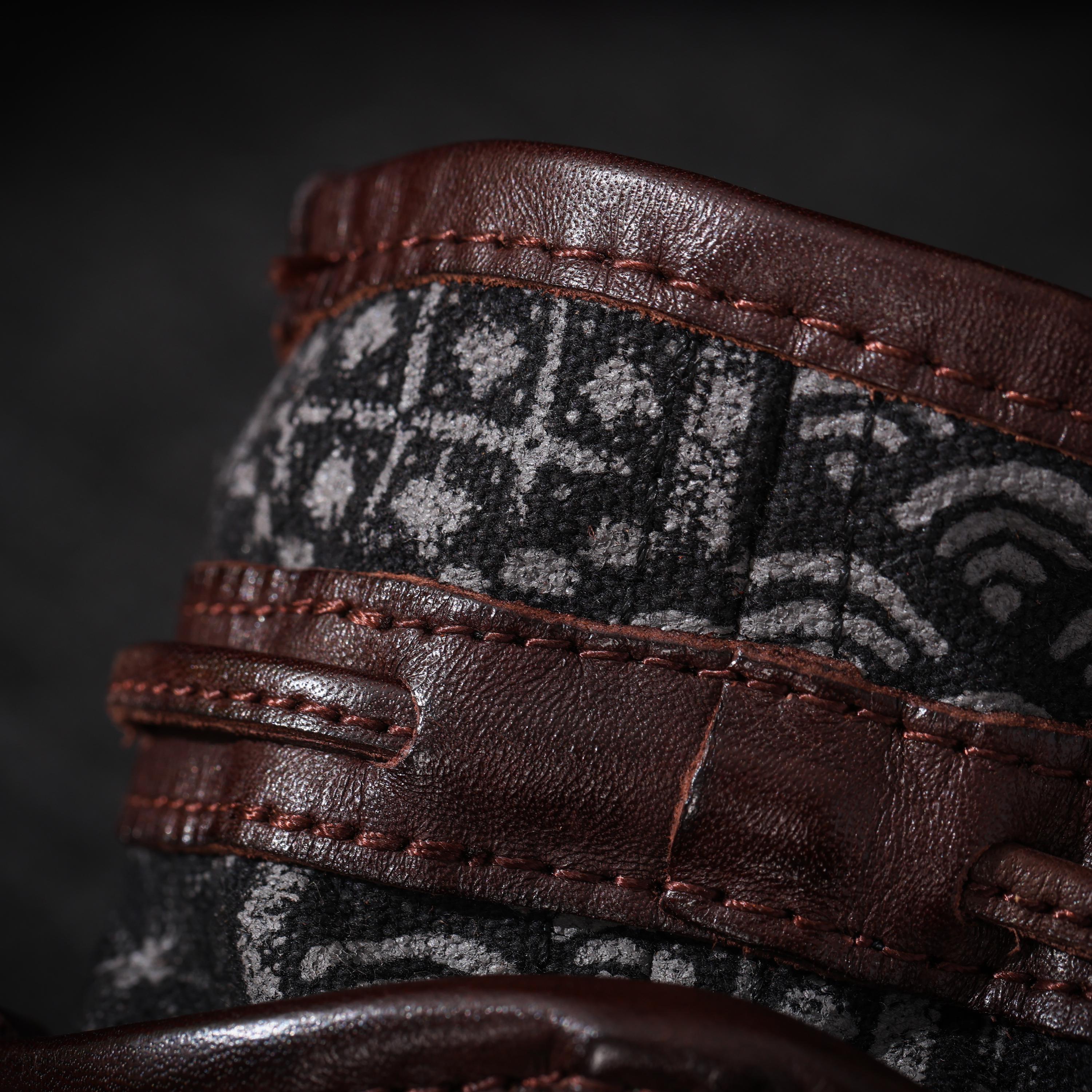 AURA DEER Vintage Veg-Tan Leather Pouch | Handmade Drawstring Rustic Jewelry Storage Bag