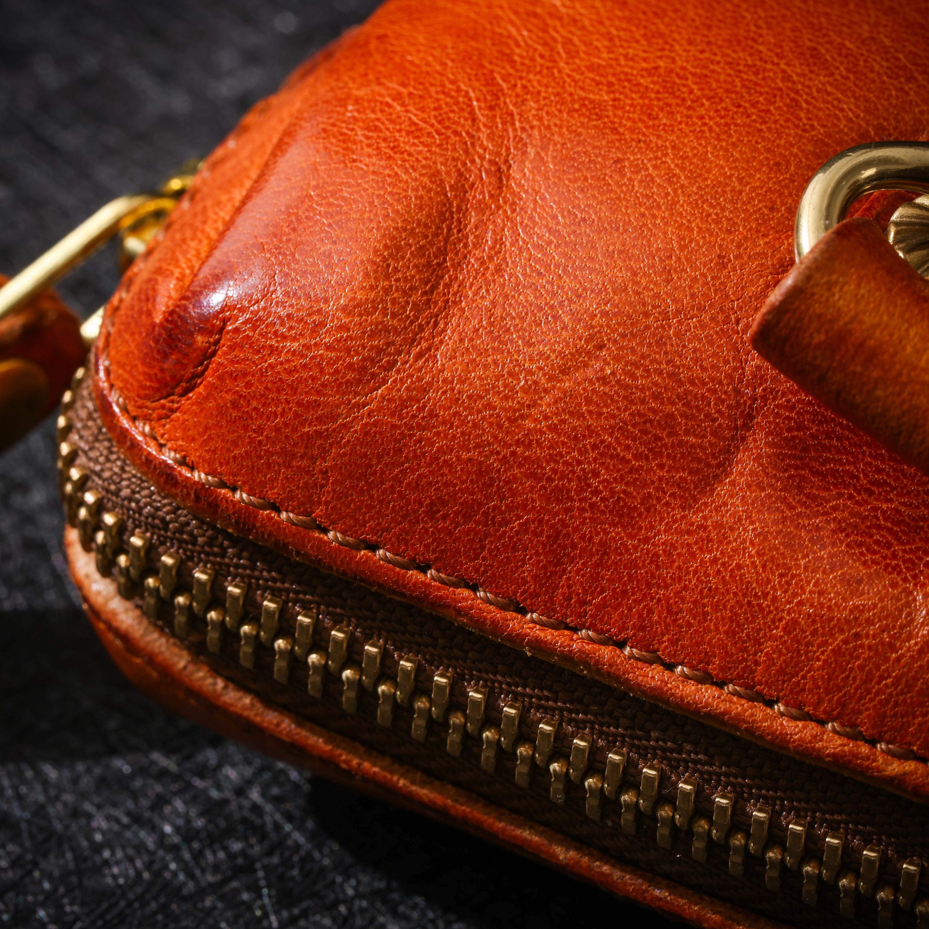 AURA DEER Oiled Cowhide Jewelry Pouch | Full-Grain Cowhide Leather Mini Travel Case