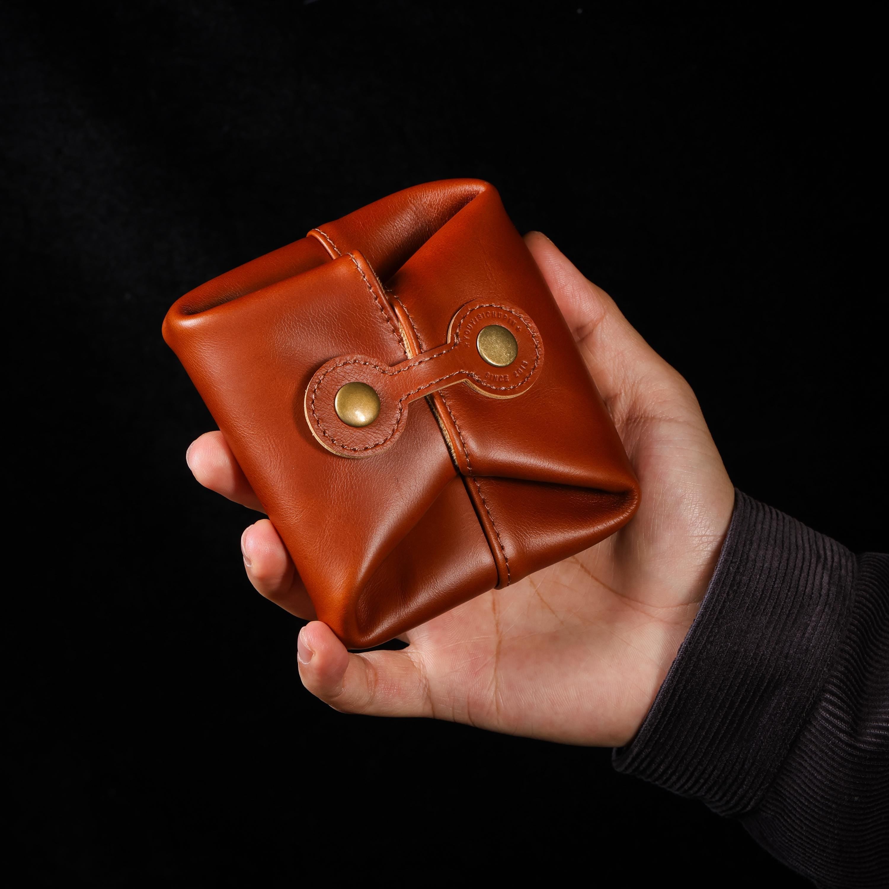 AURA DEER Leather Jewelry Pouch | Full-Grain Cowhide | Velvet Lined | Roomy Travel Pouch