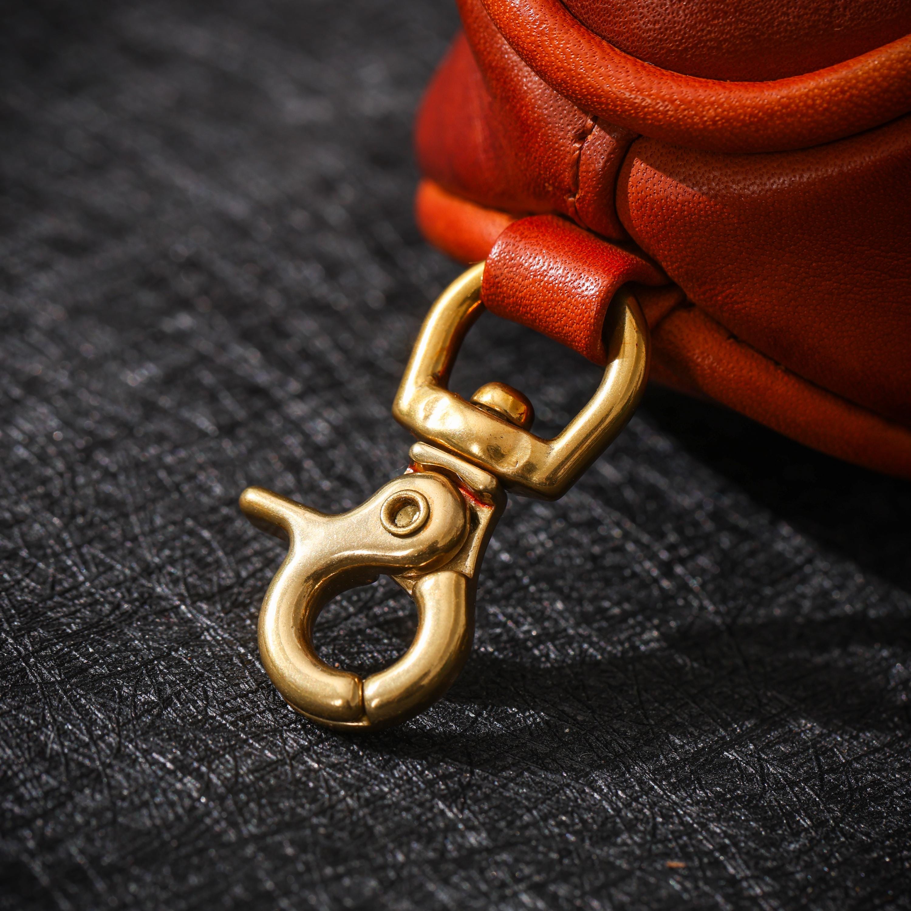 AURA DEER Leather Jewelry Pouch | Veg-Tanned Cowhide Travel Case