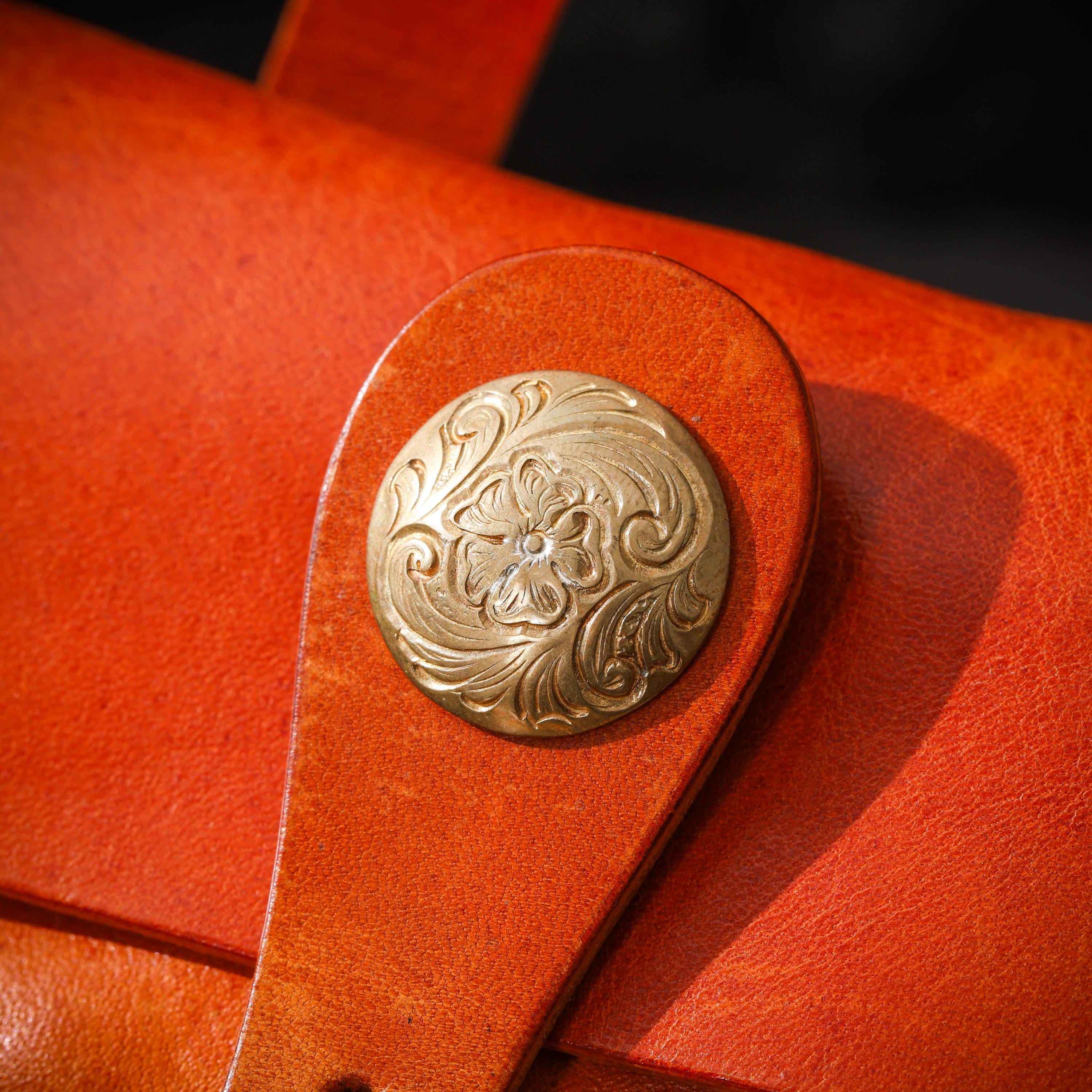 AURA DEER Leather Belt Pouch | Veg-Tanned Full-Grain Cowhide | Solid Brass Hardware | Jewelry & EDC Organizer