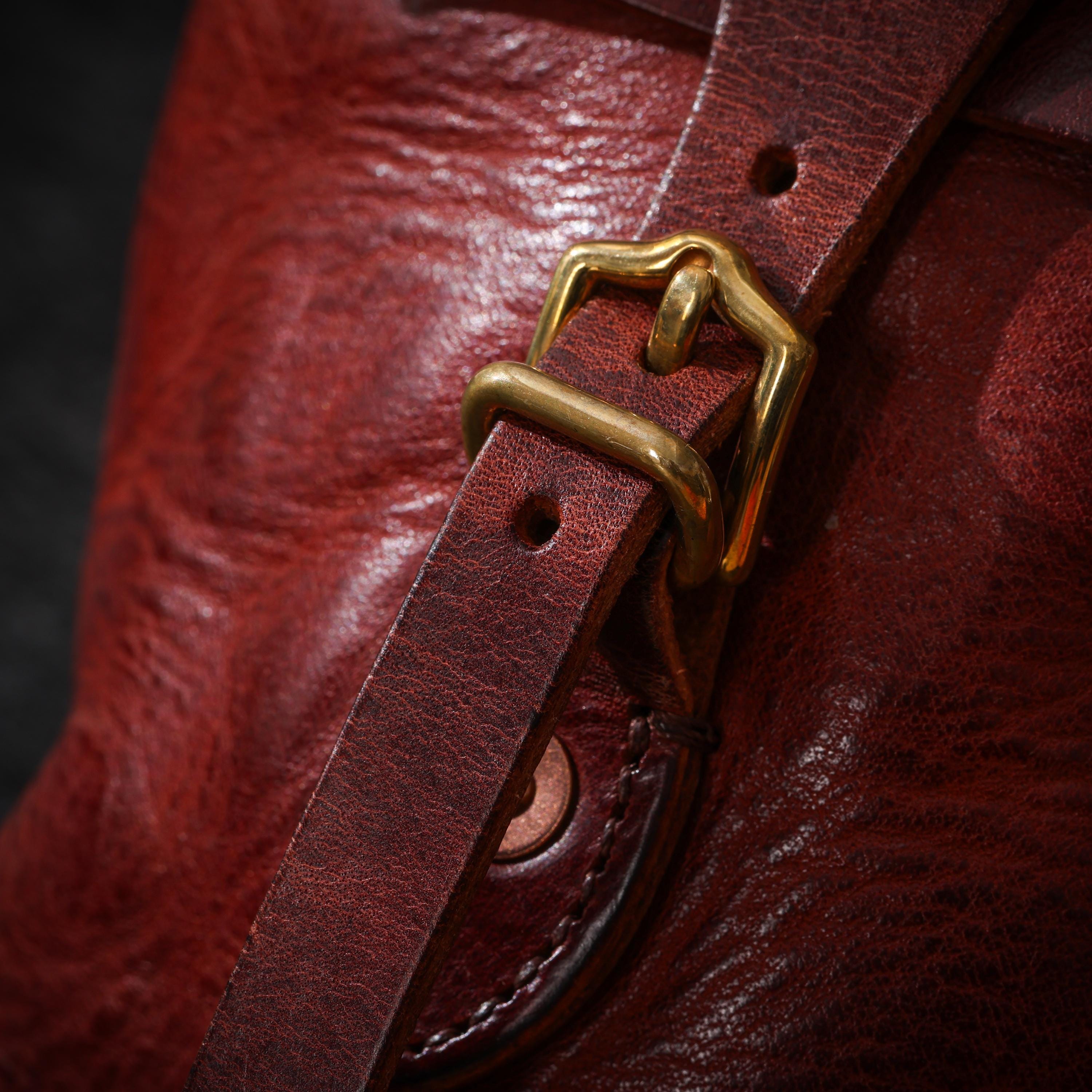 AURA DEER Leather Belt Pouch | Veg-Tanned Full-Grain Cowhide | Solid Brass Hardware | Jewelry & EDC Organizer