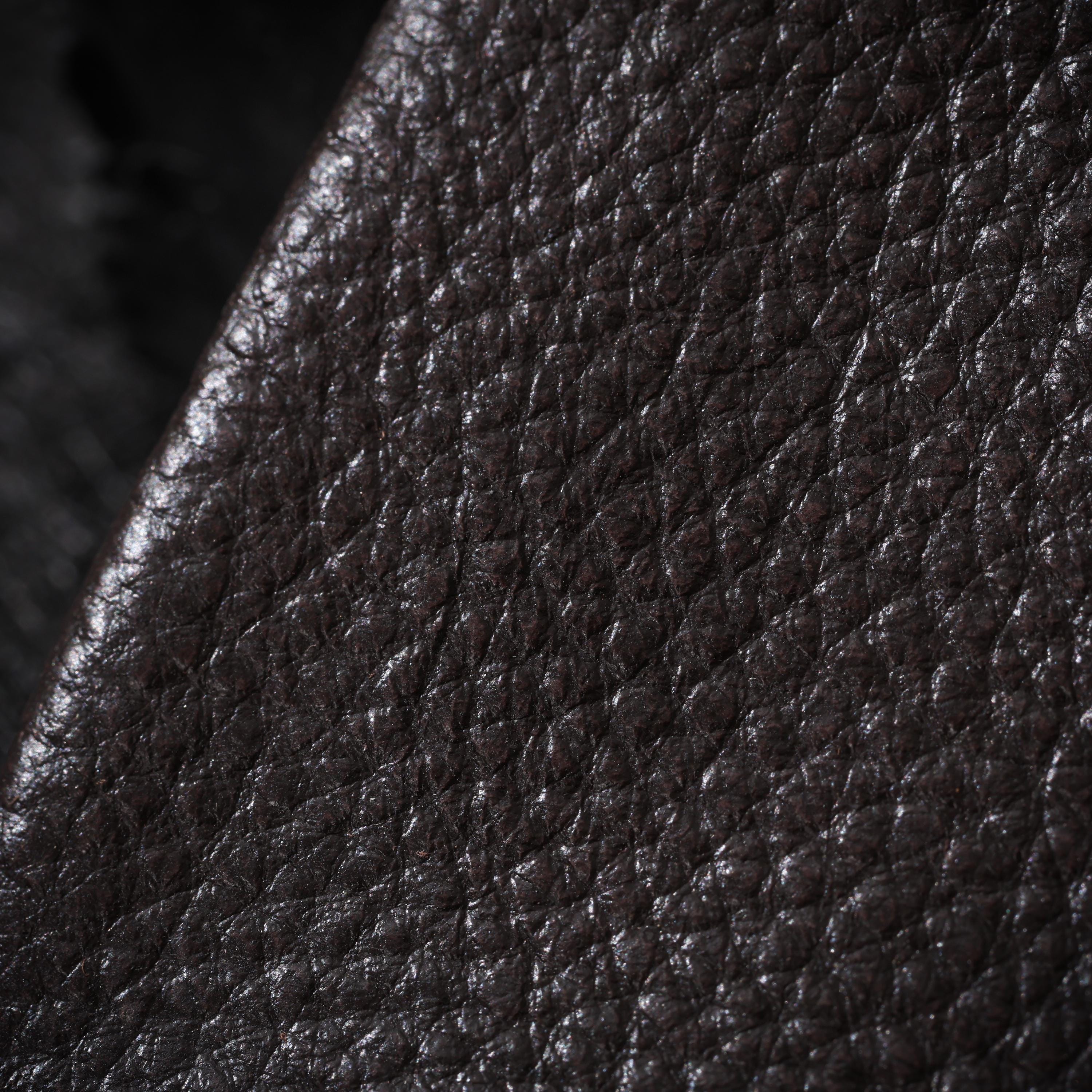 AURA DEER Vintage Genuine Cowhide Jewelry Pouch | Drawstring Leather Jewelry Storage Bag Travel Case