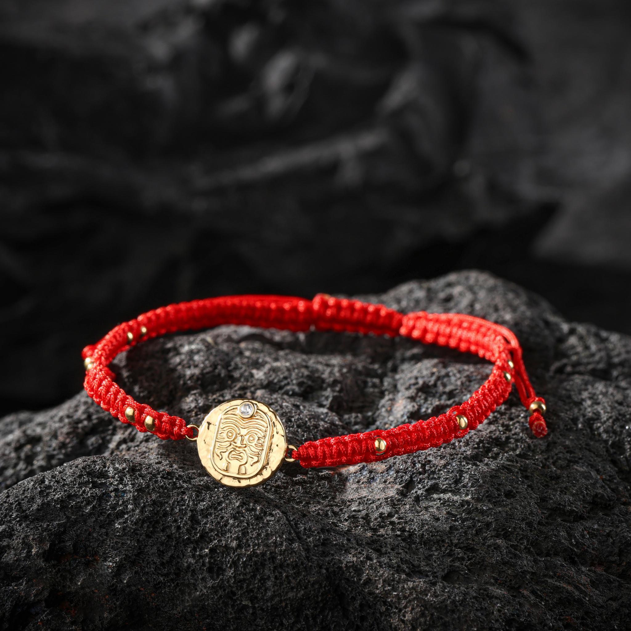 18K Gold Plated Sterling Silver Zaki Amulet Bracelet