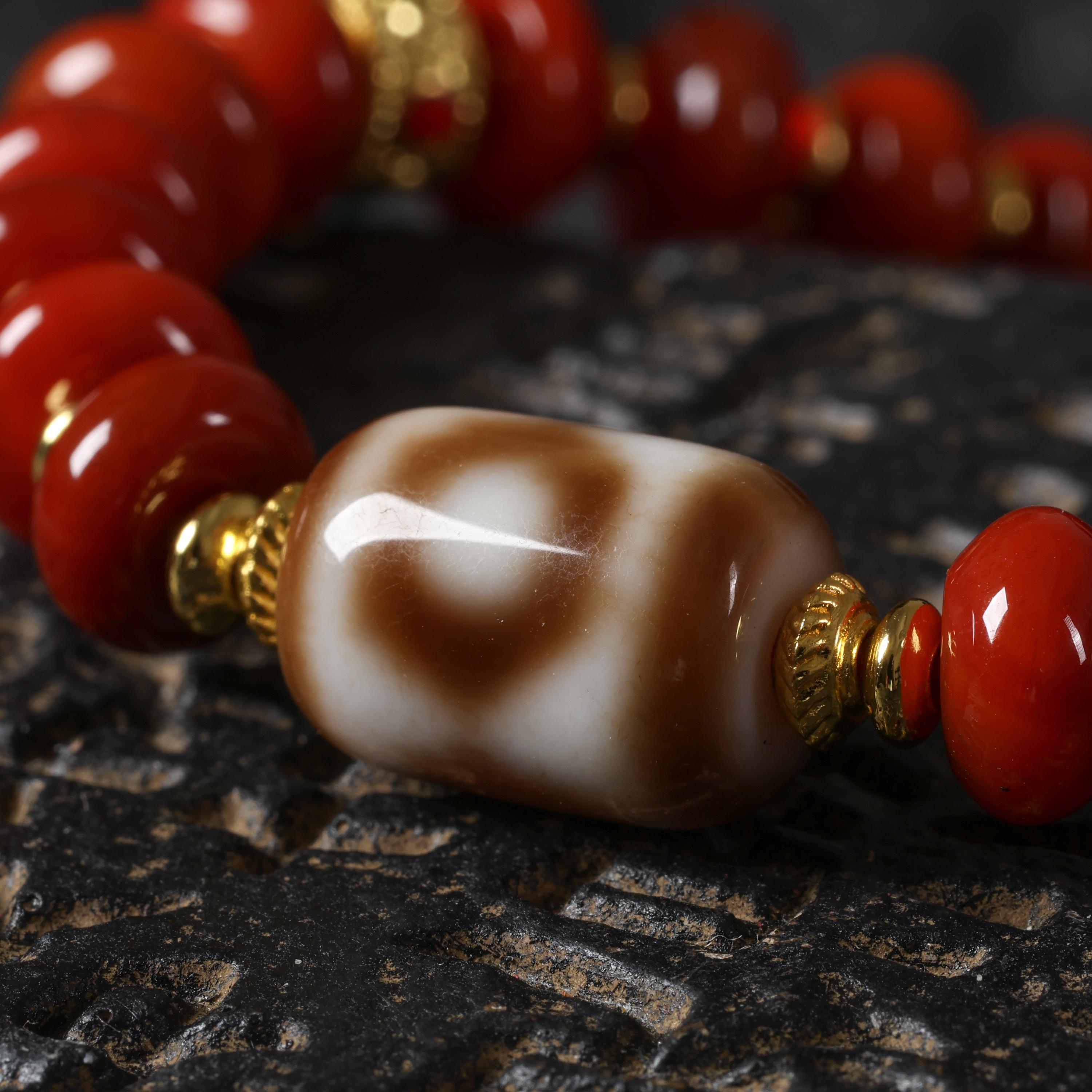 Red Agate Tibetan Bracelet