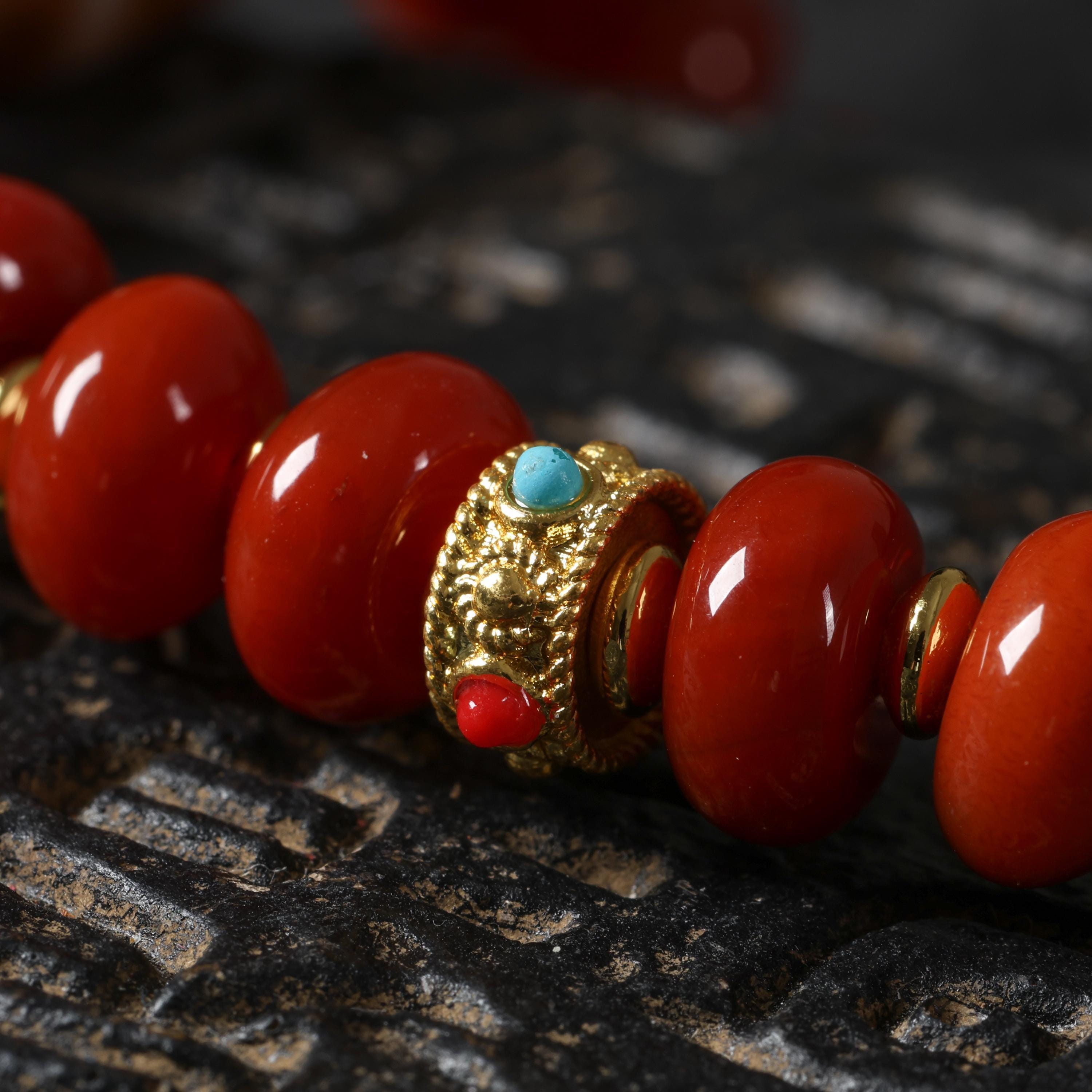 Red Agate Tibetan Bracelet