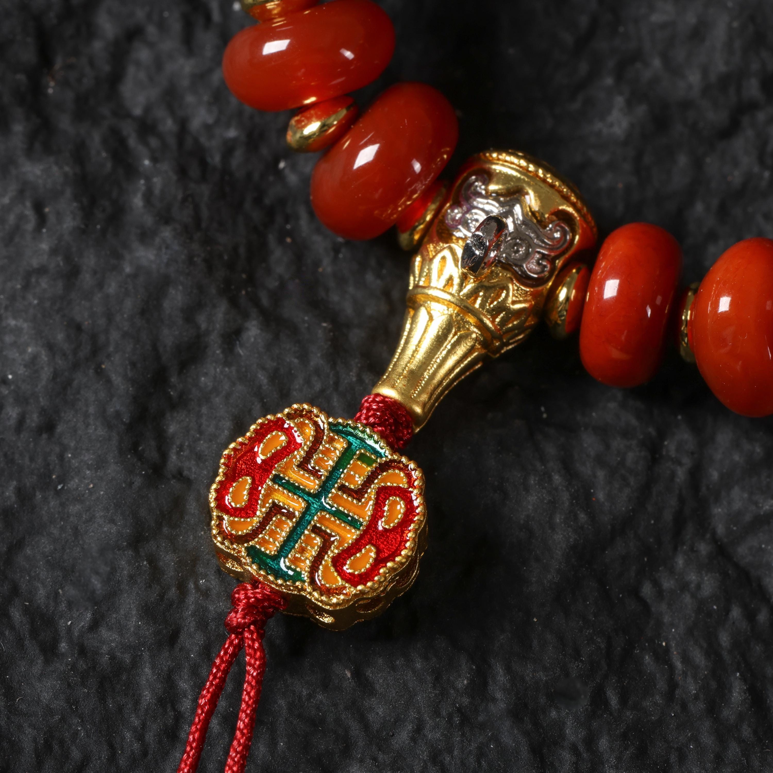 Red Agate Tibetan Bracelet