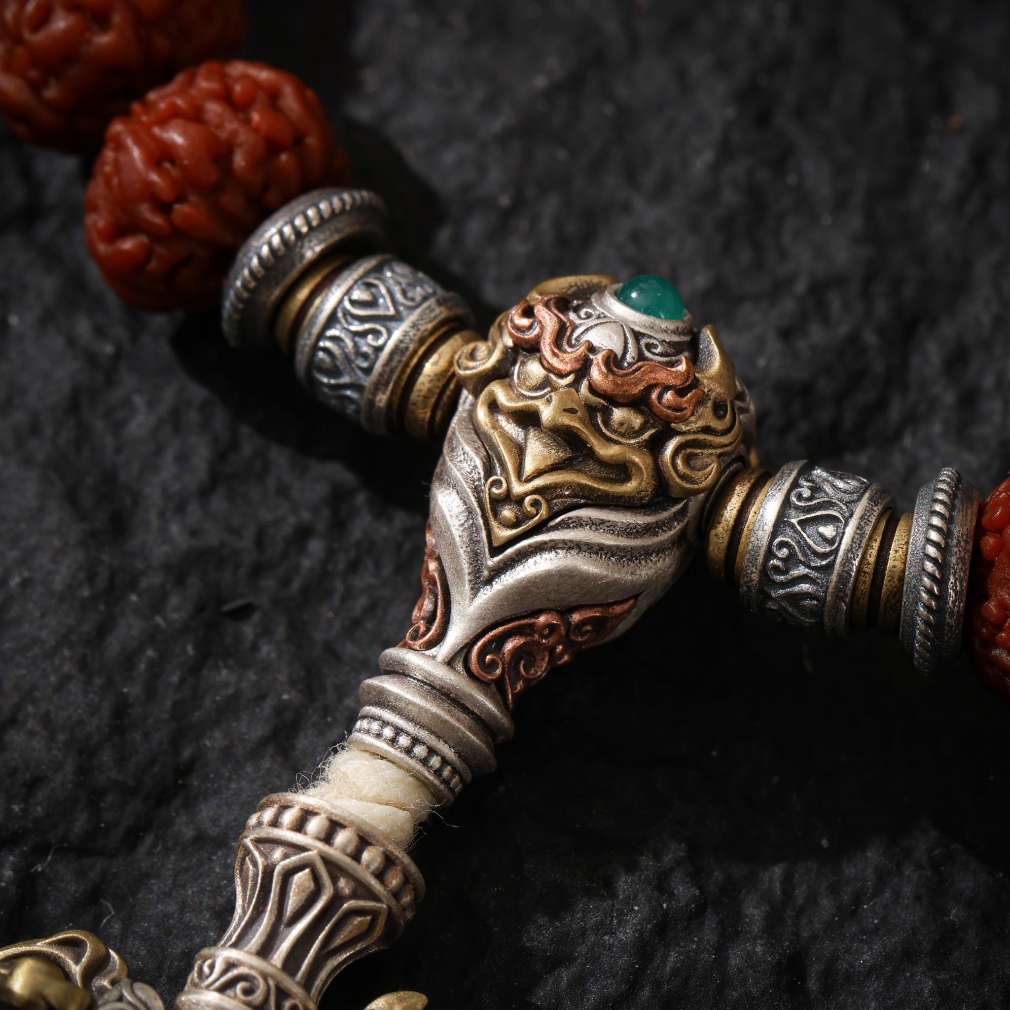 Vajra Rudraksha Beads Bracelet