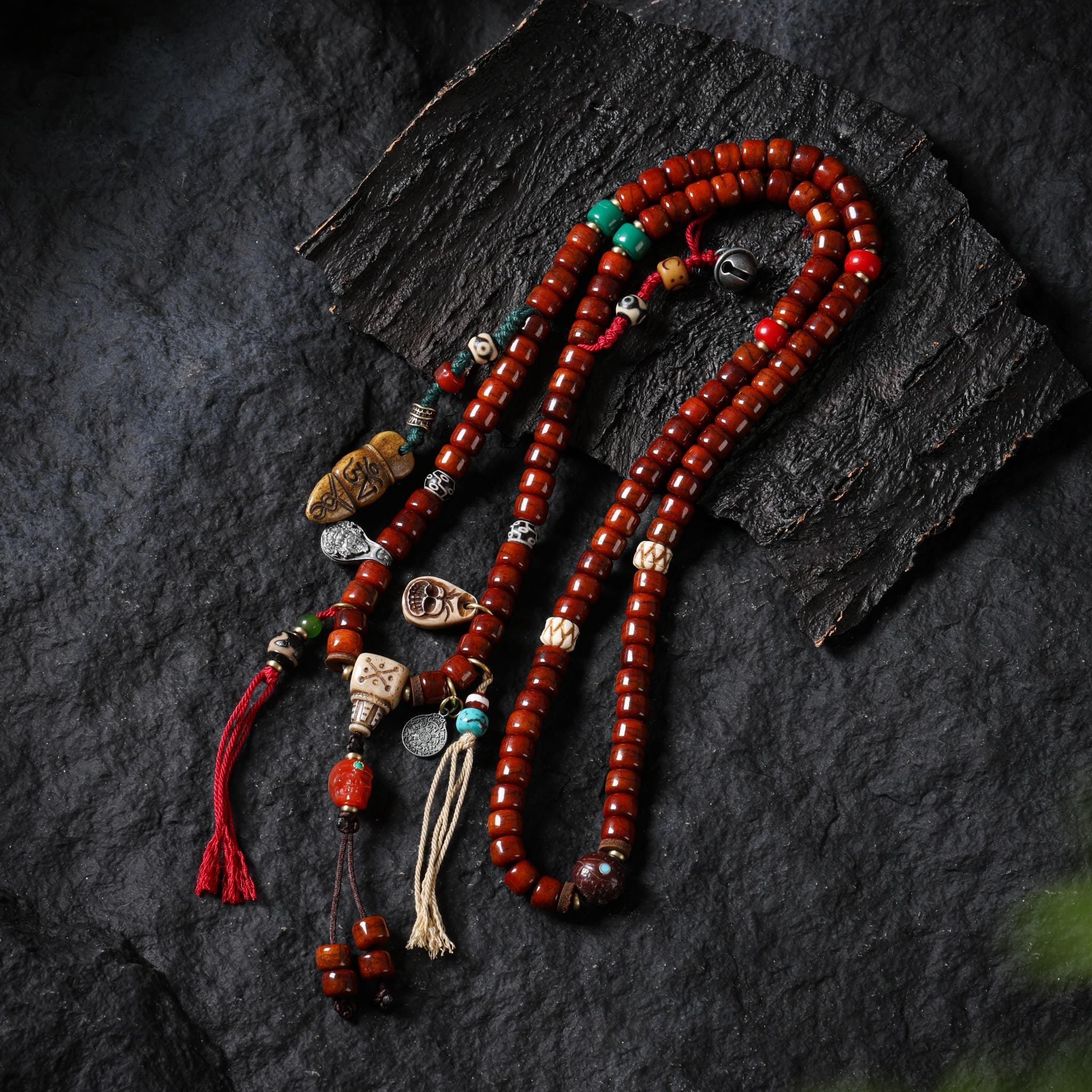 Bone Necklace 108 Mala Beads
