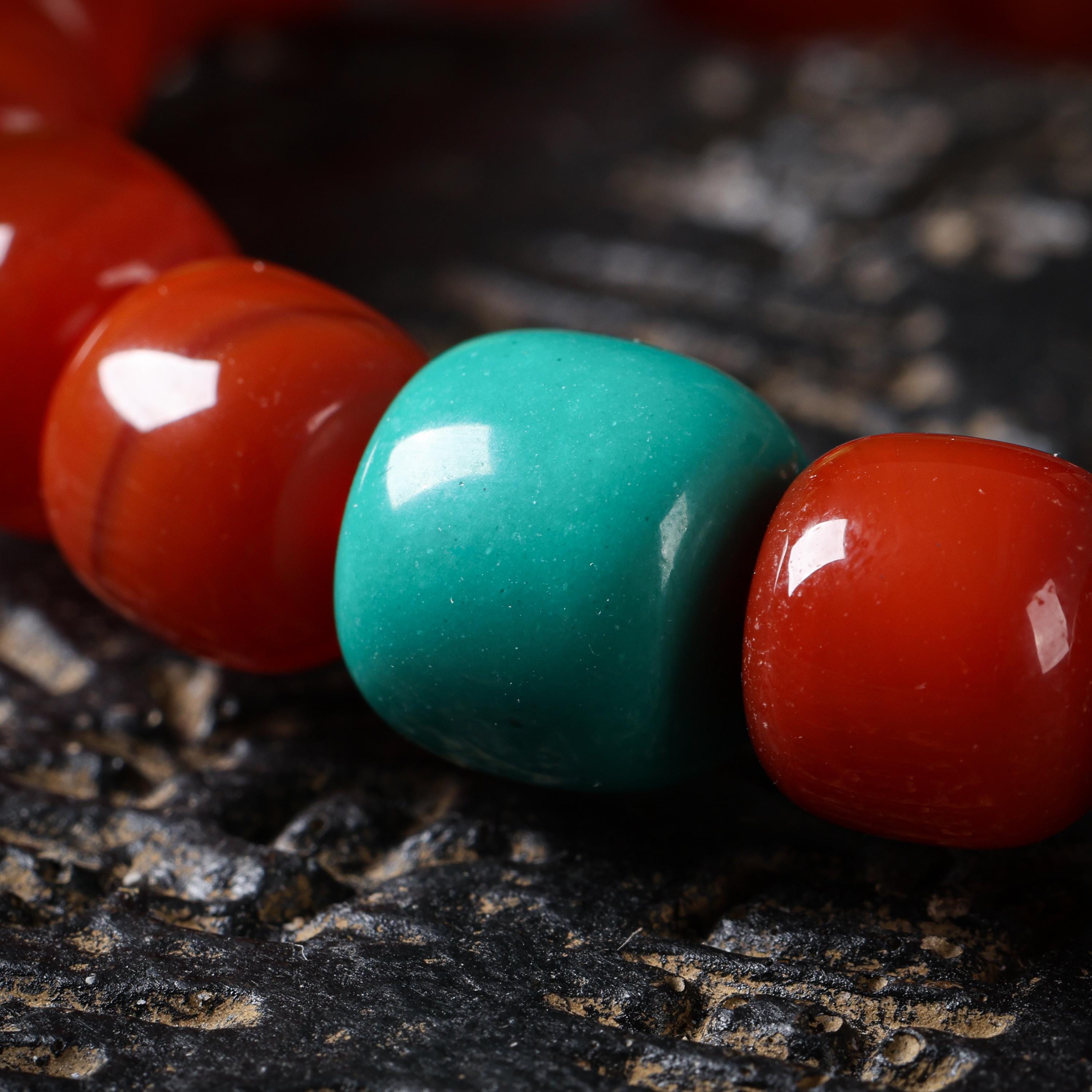 Fire Agate Turquoise Bracelet Dzi