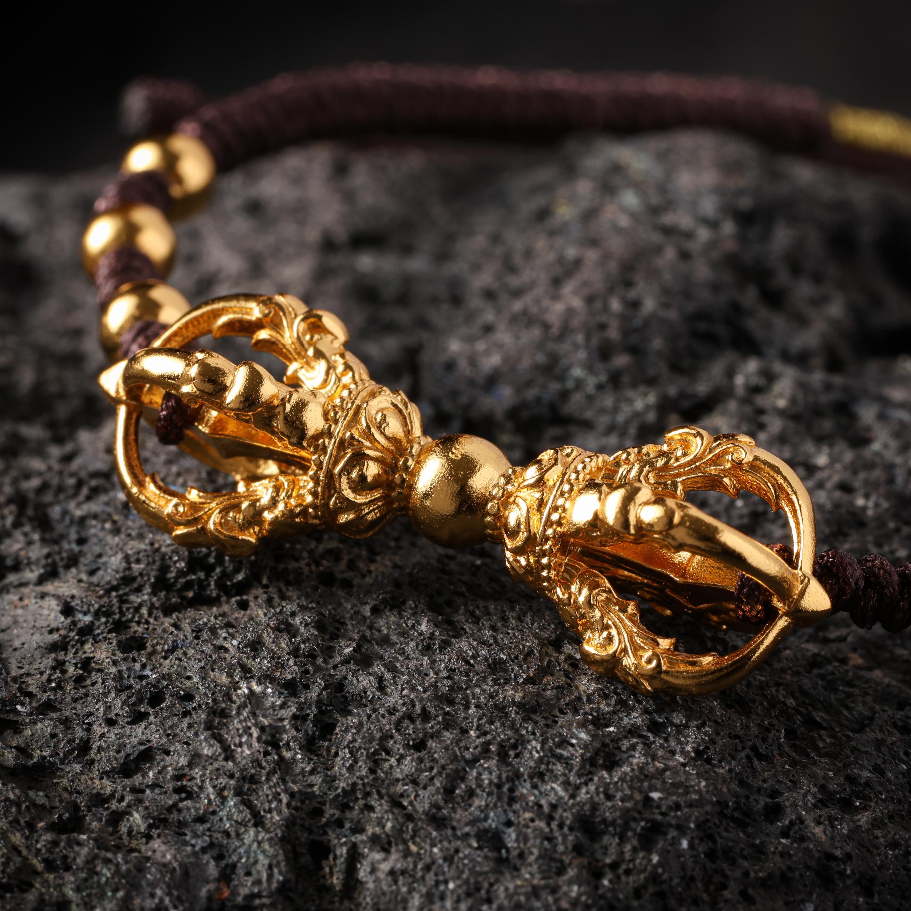 18K Gold Plated Vajra Braided Bracelet