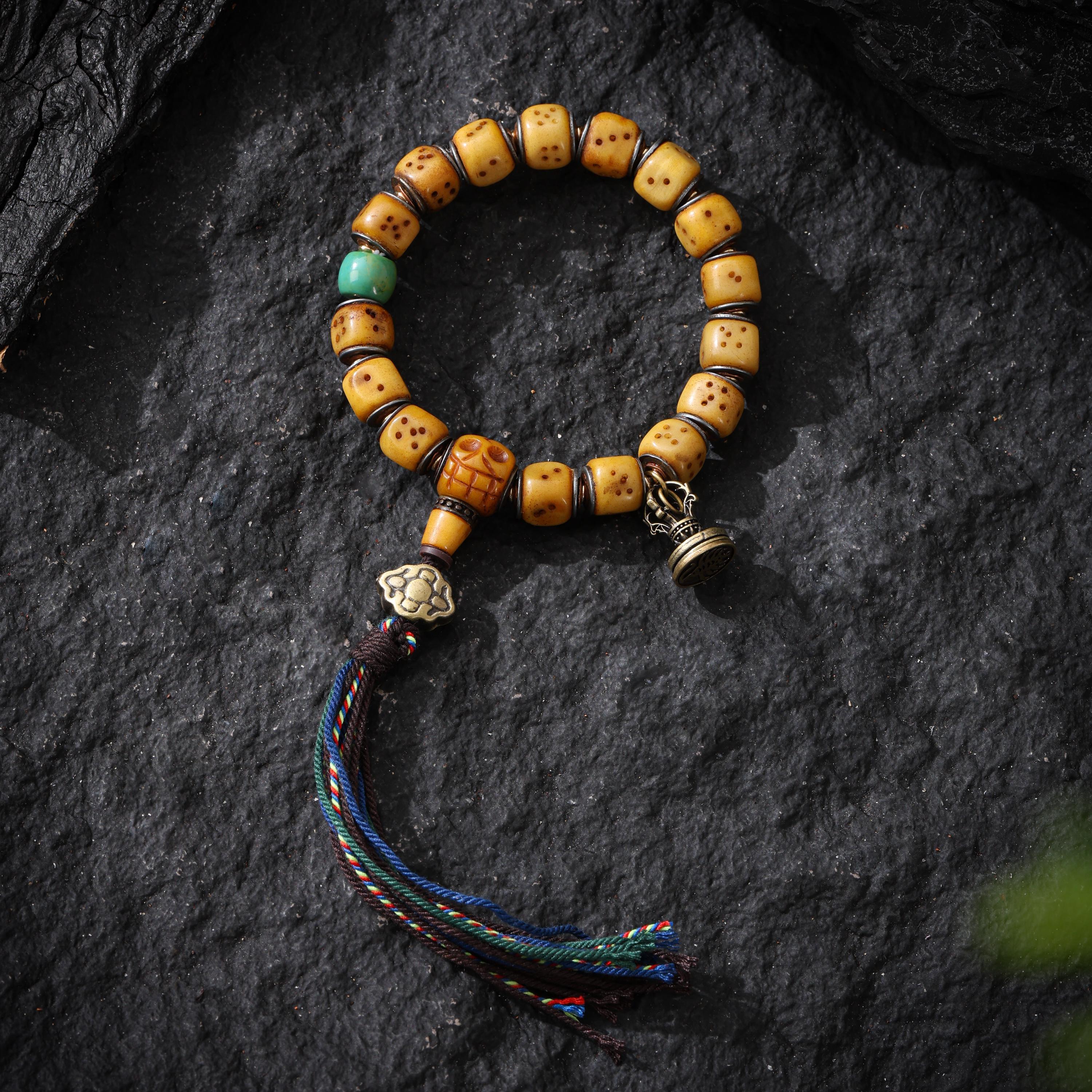 Bone Bracelet Turquoise Jewelry