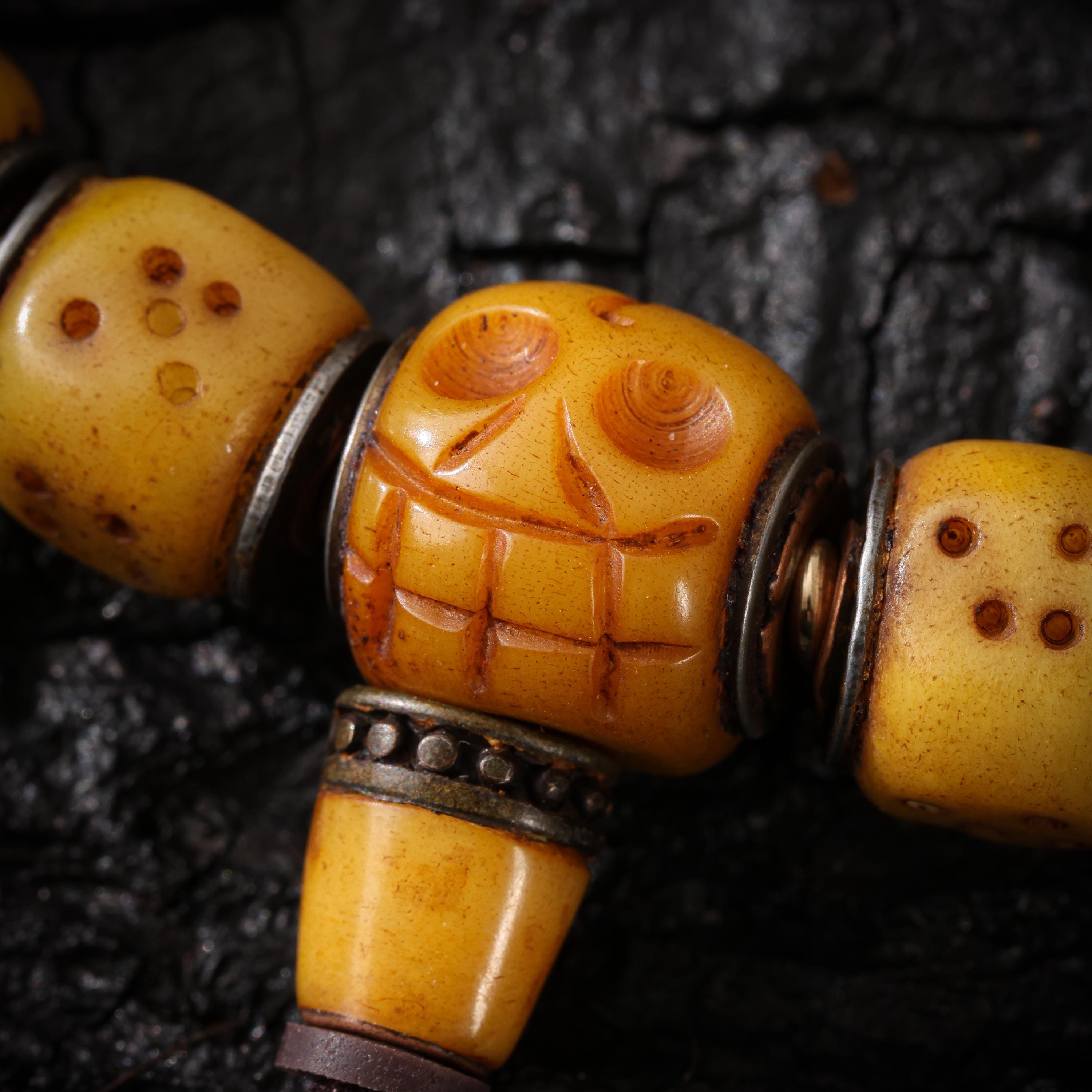 Bone Bracelet Turquoise Jewelry