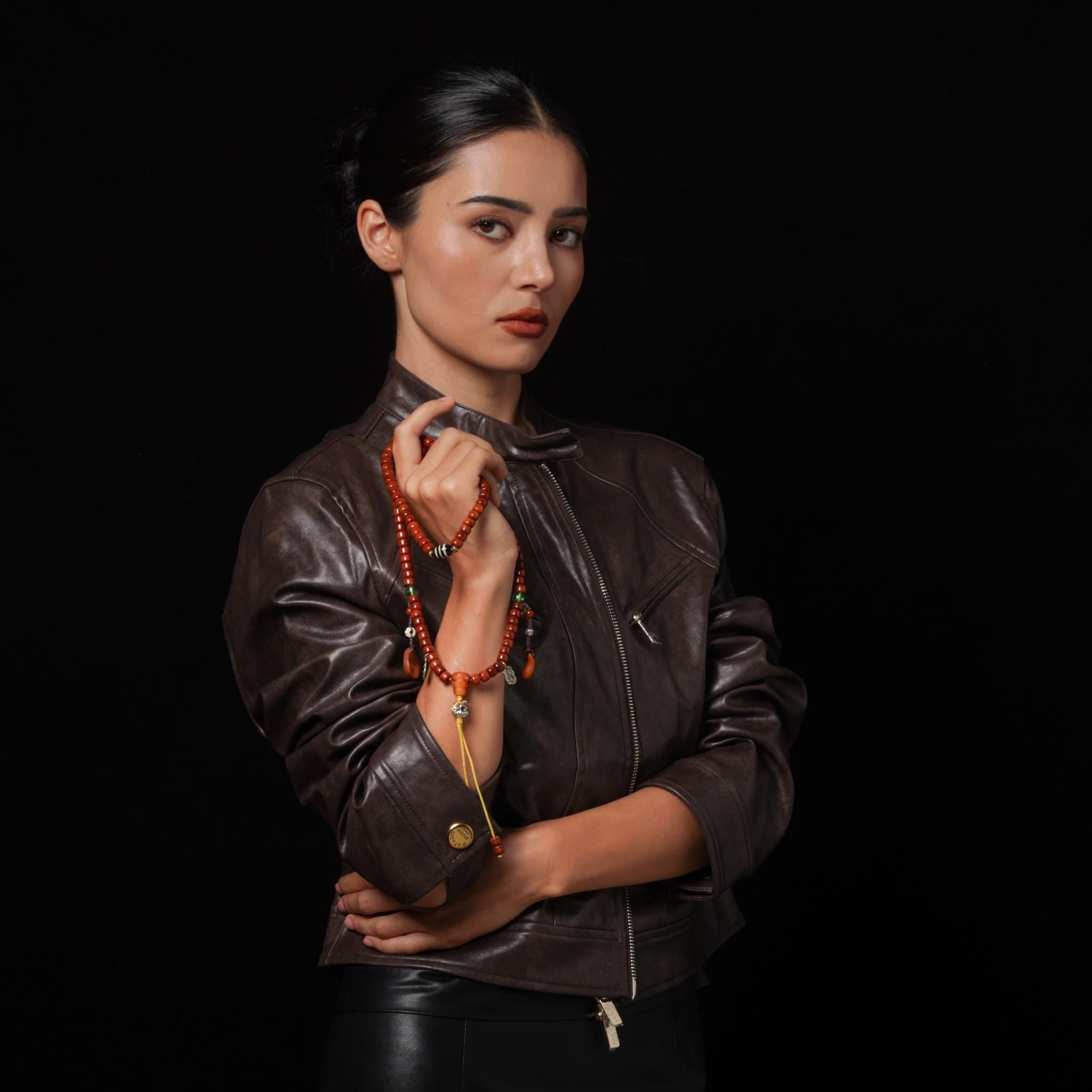 Yak Bone Necklace 108 Mala Beads