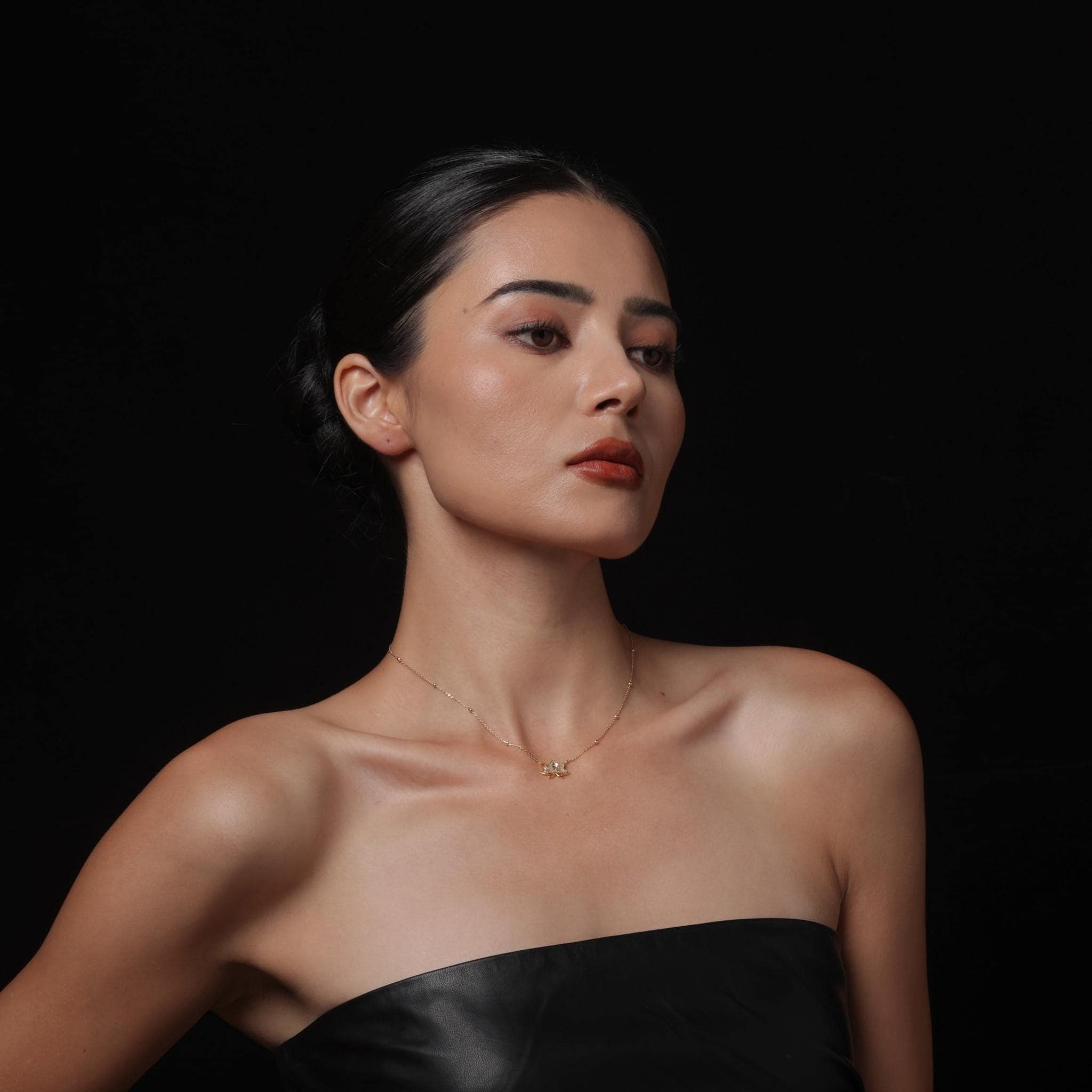 18K Gold-Plated Lotus Necklace