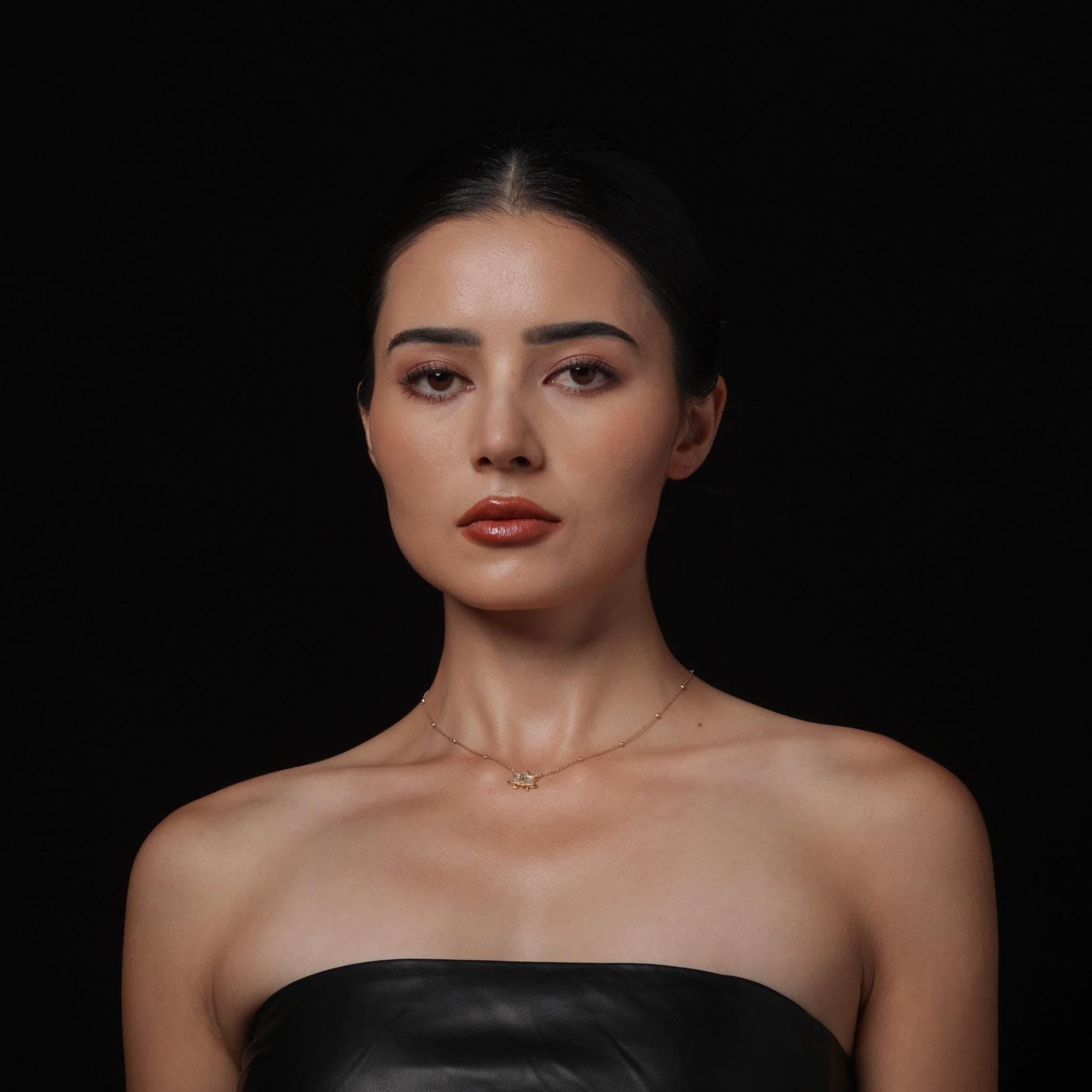 18K Gold-Plated Lotus Necklace