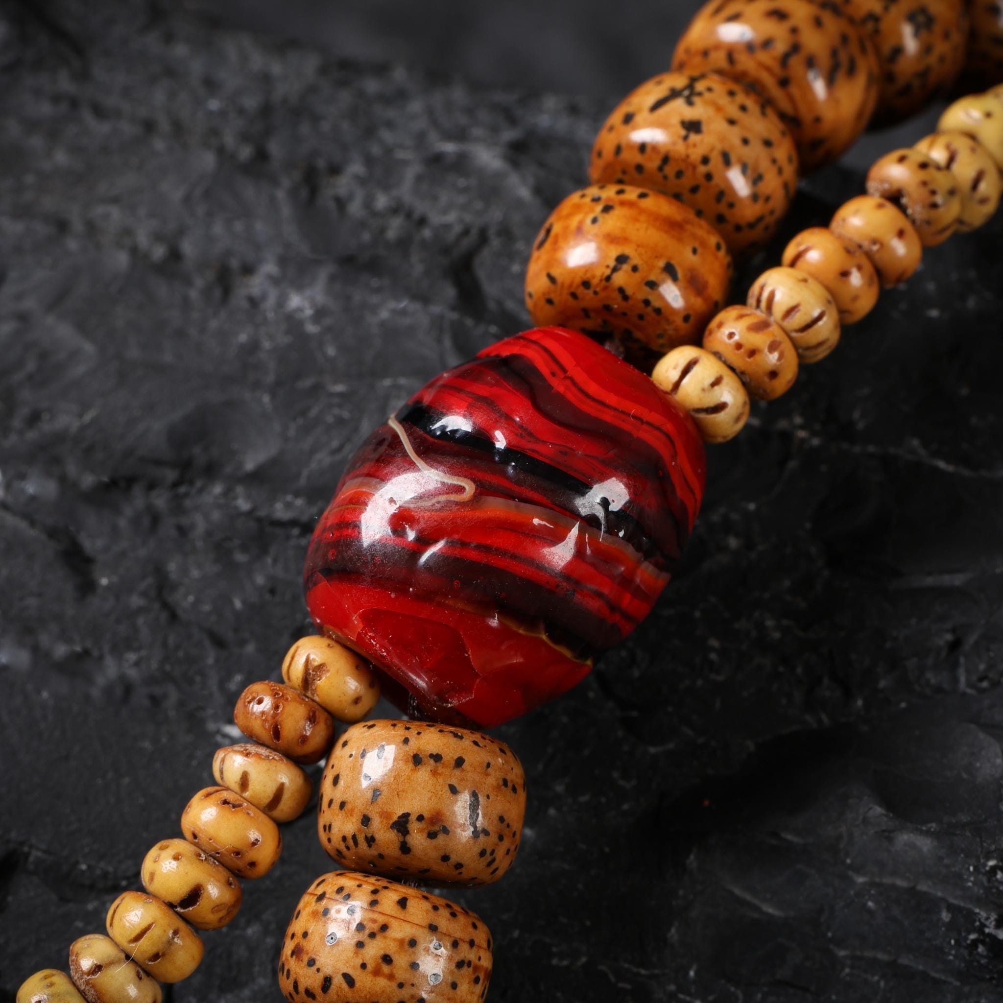 Bodhi seeds Necklace 108 Mala Beads