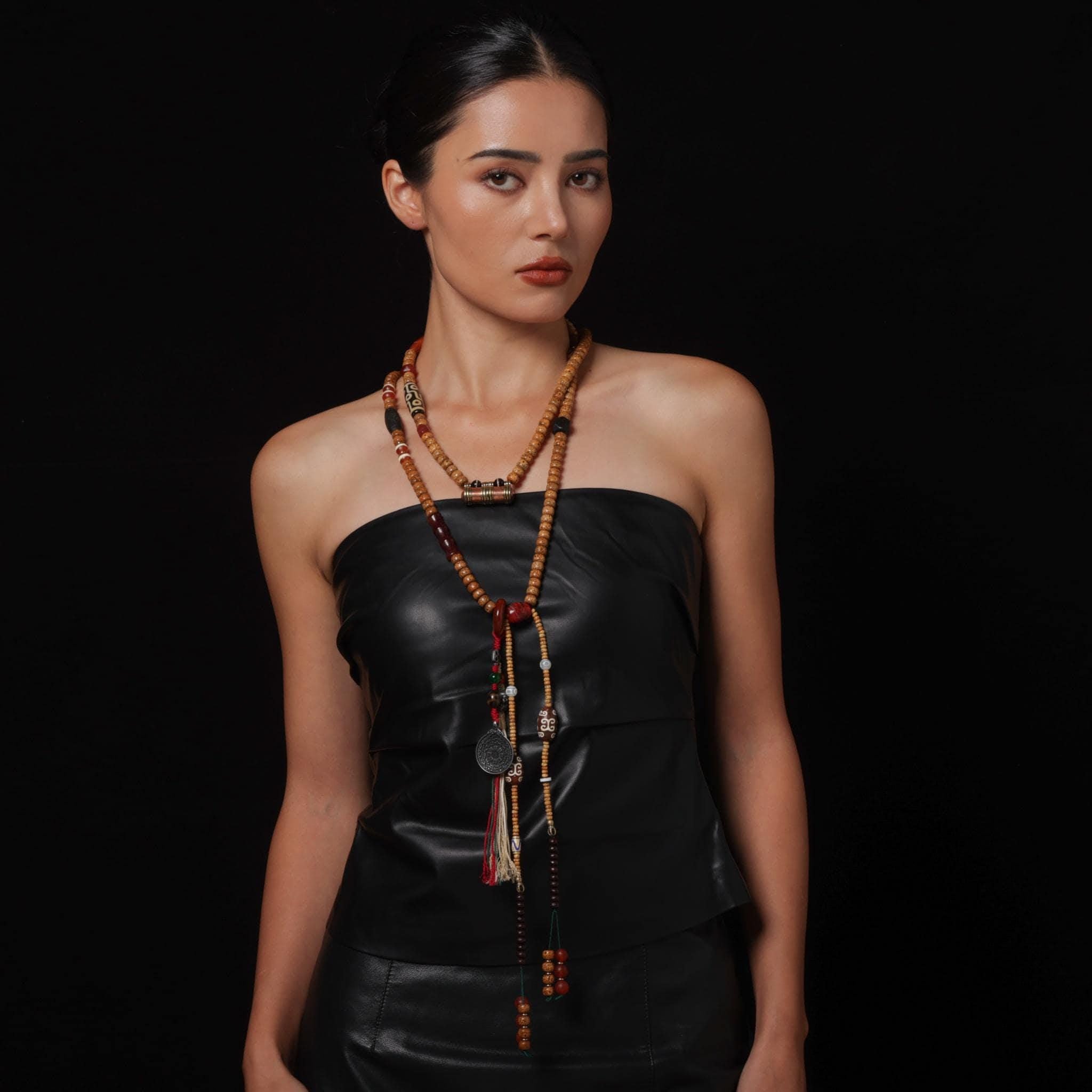 Bodhi seeds Necklace 108 Mala Beads