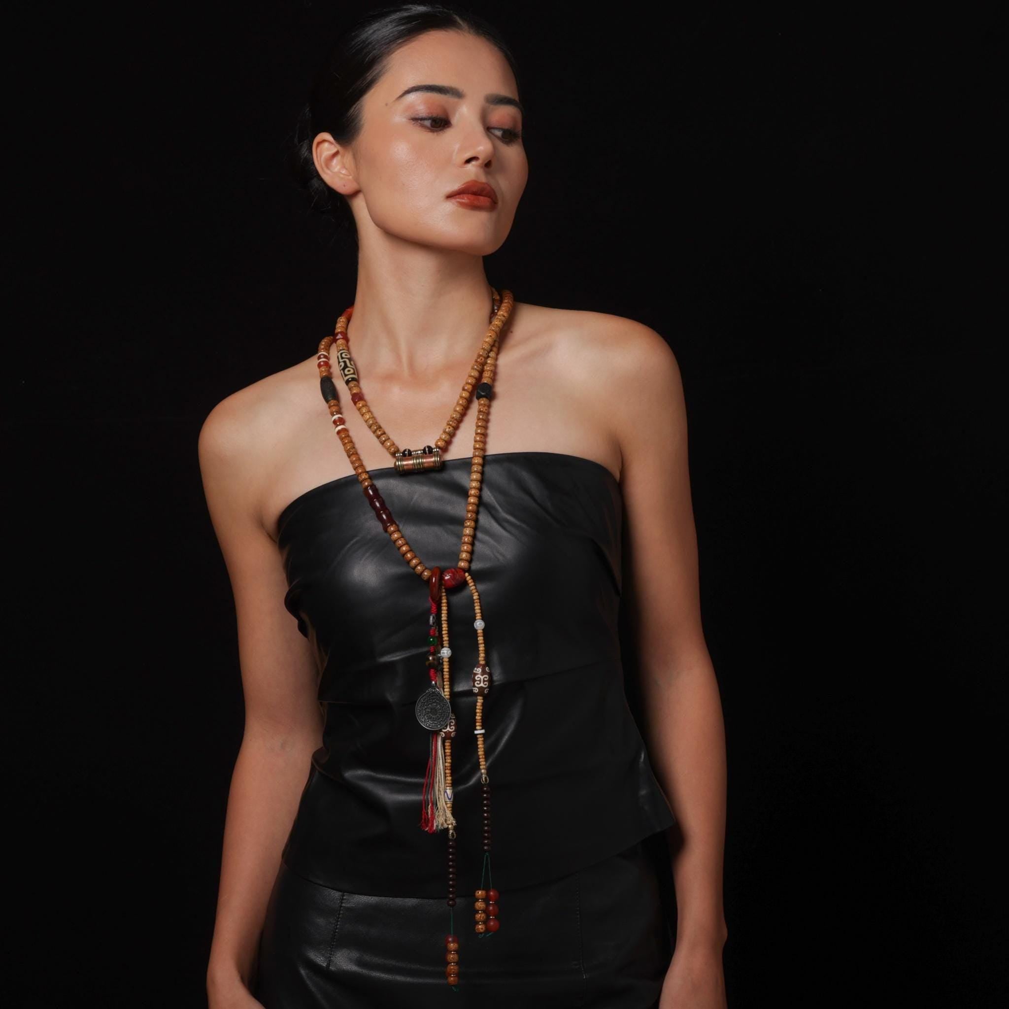 Bodhi seeds Necklace 108 Mala Beads