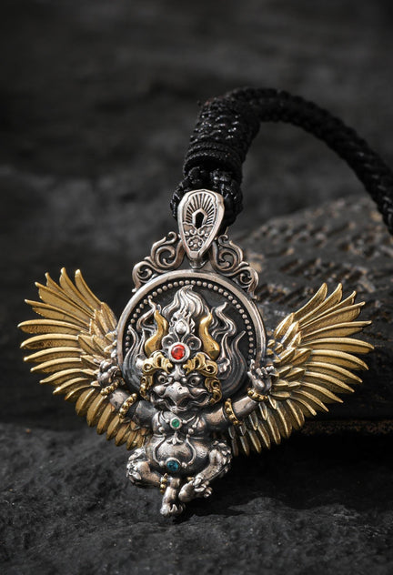 Tibetan Garuda Amulet Necklace