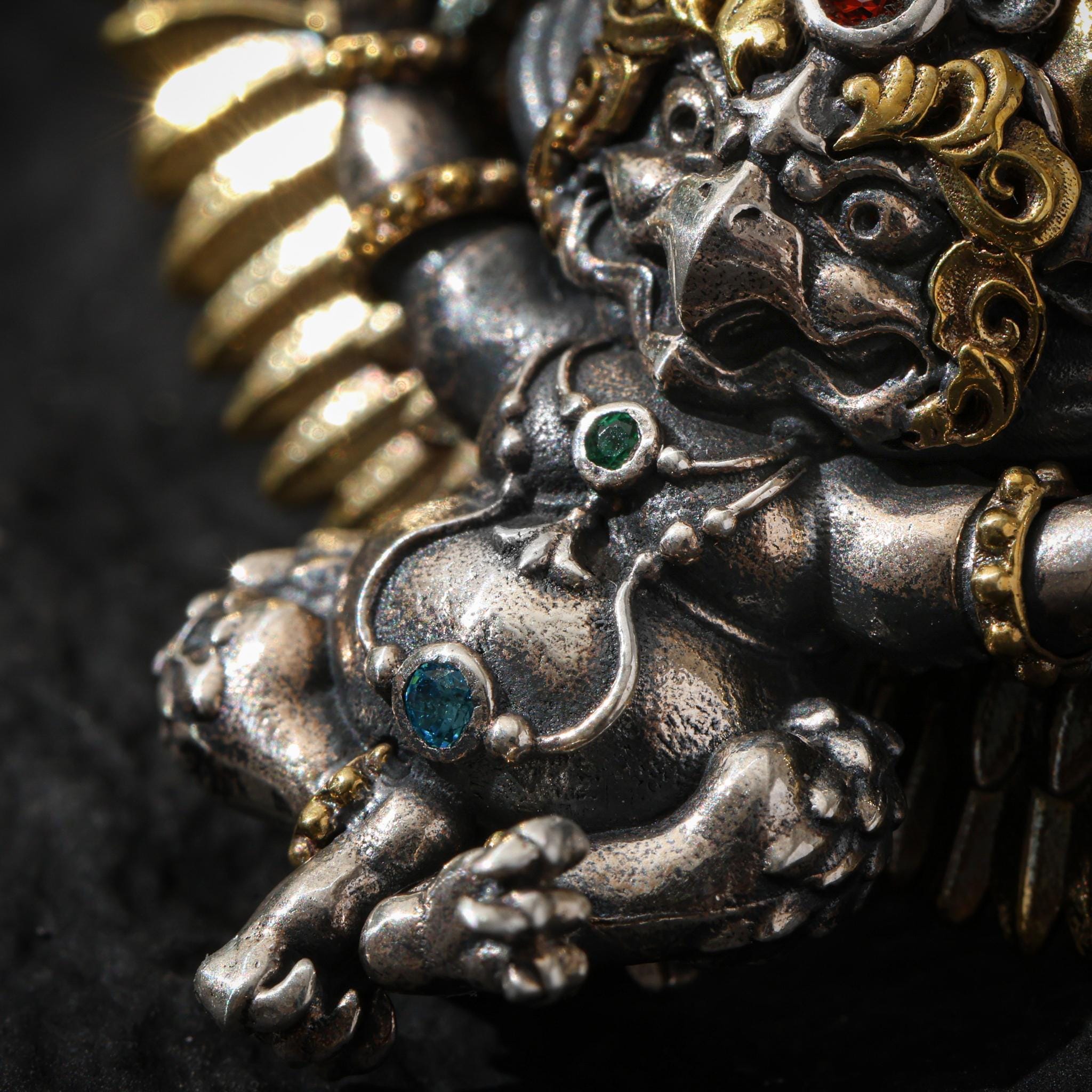 Tibetan Garuda Amulet Necklace