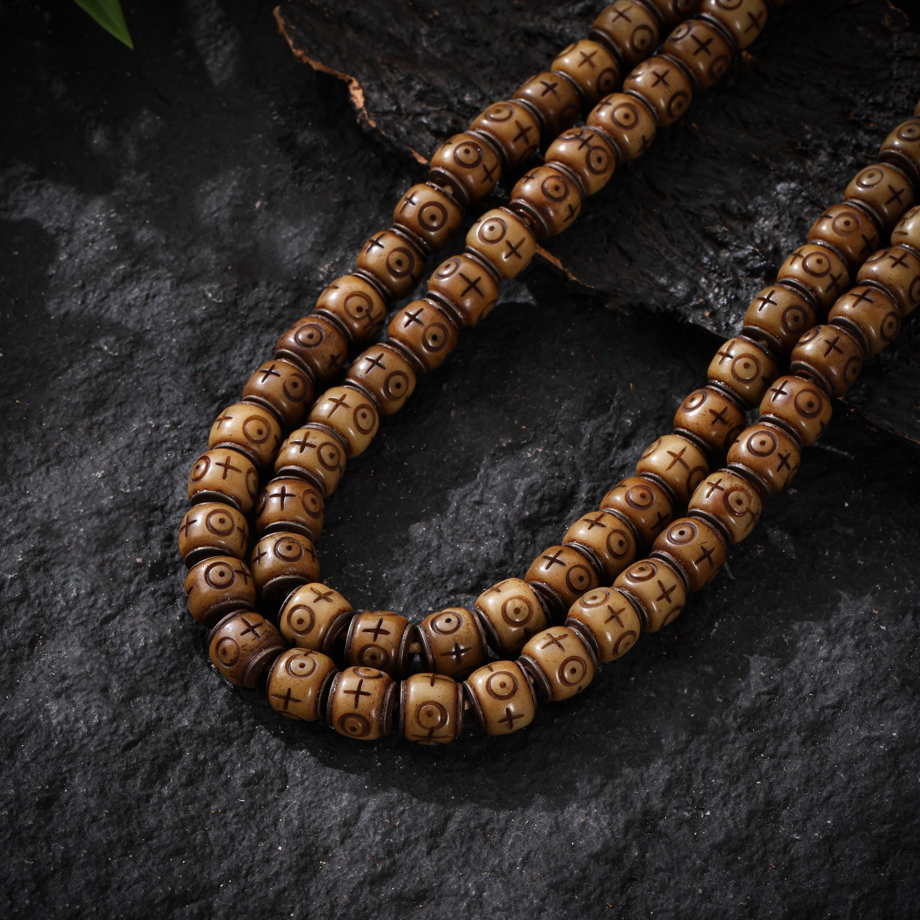 Bone Necklace Tibetan 108 Mala Beads