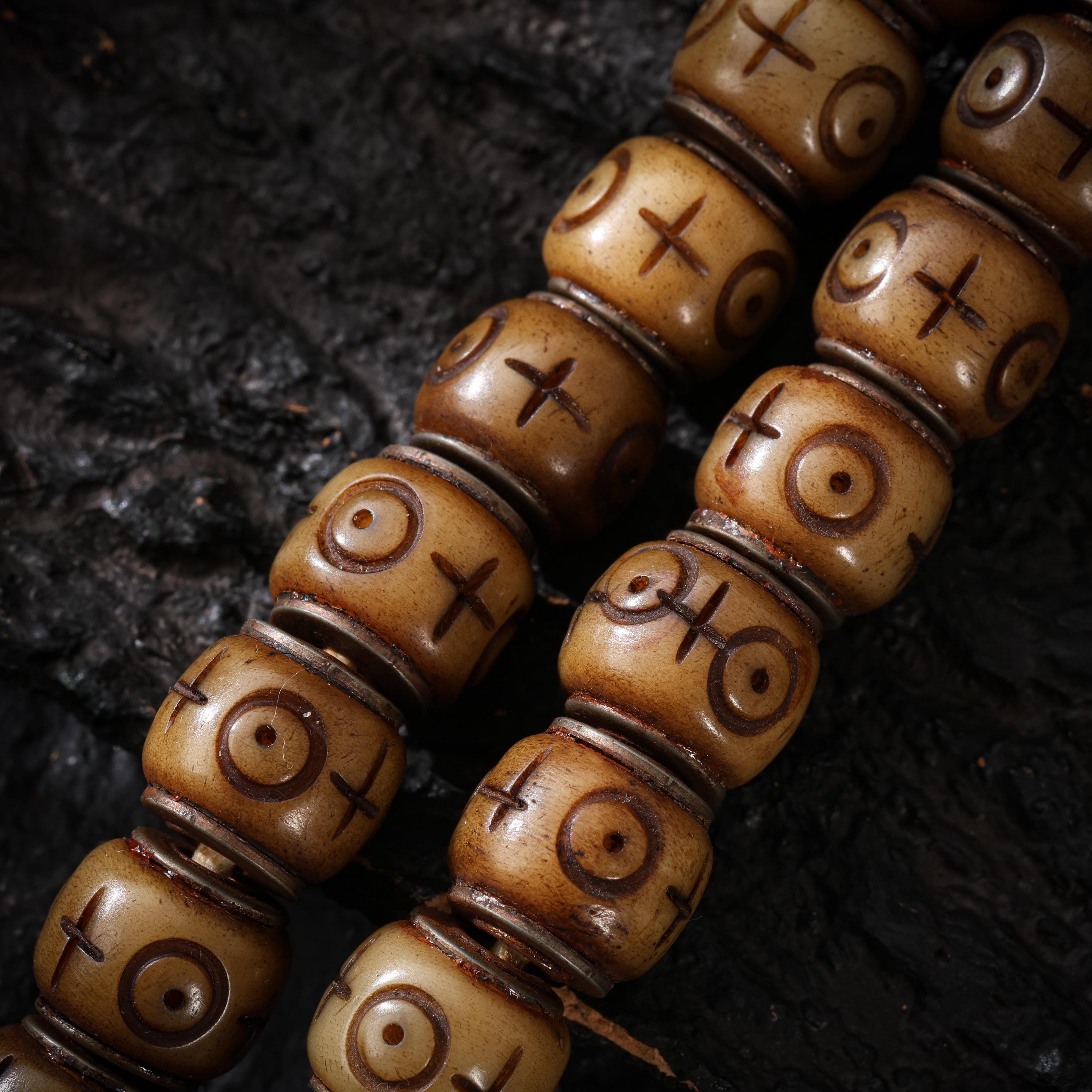 Bone Necklace Tibetan 108 Mala Beads