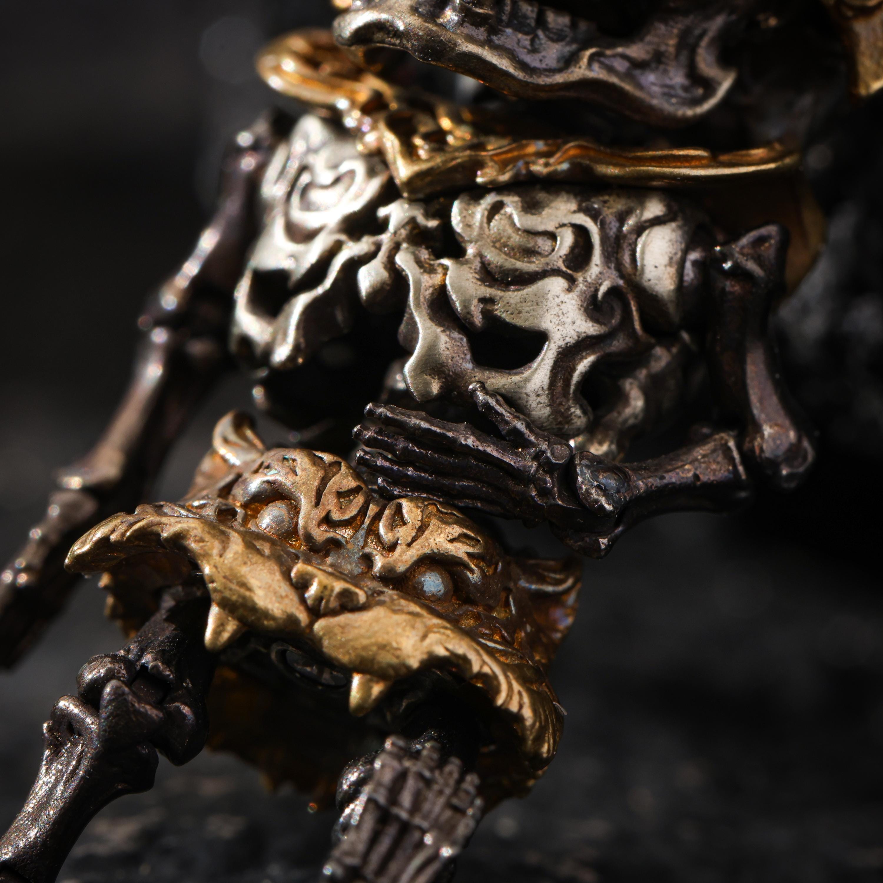 Charnel Ground Skeleton Pendant Necklace