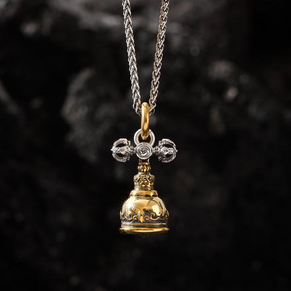 Vajra-Glocken-Anhänger-Halskette