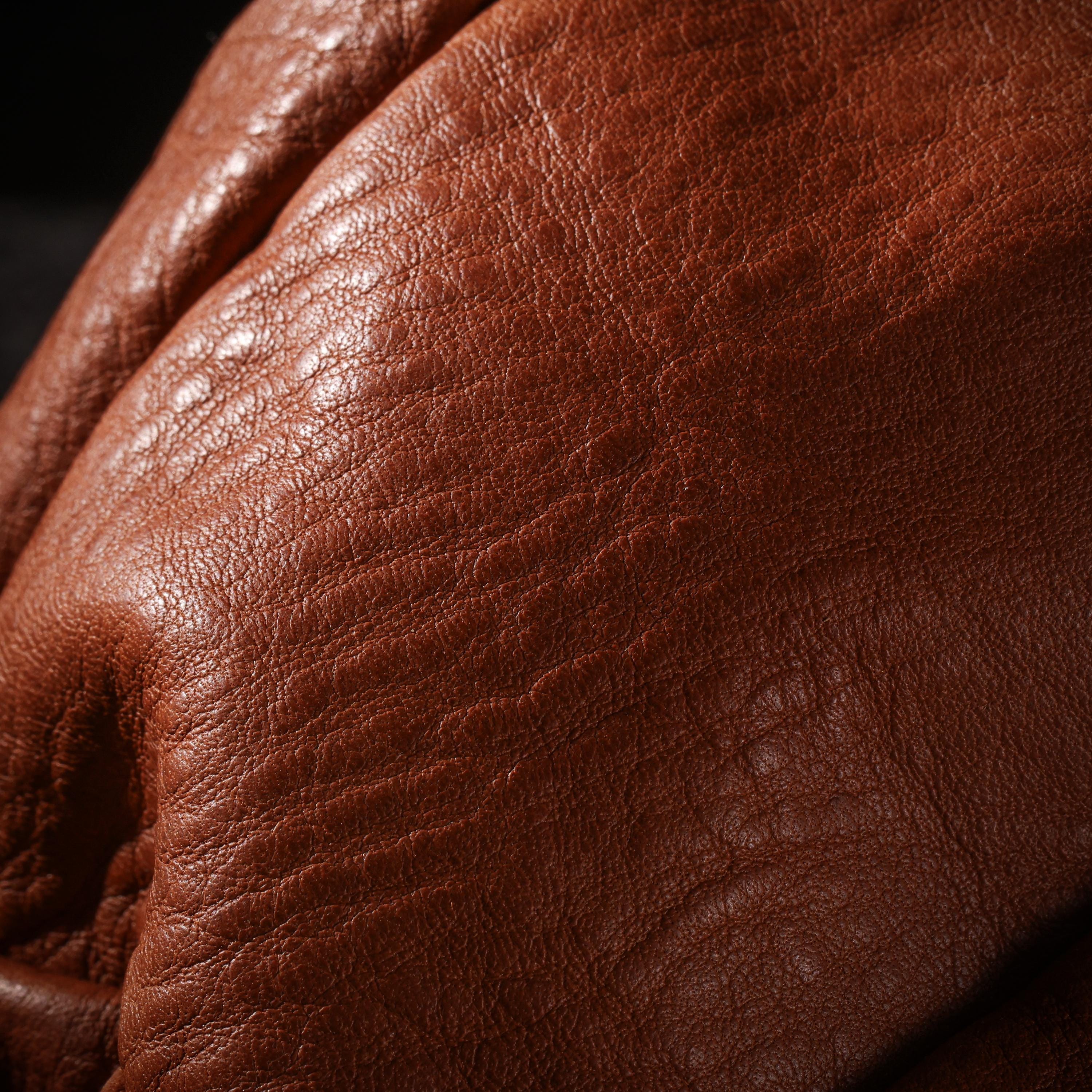 AURA DEER Vegetable Tanned Leather Drawstring Pouch, Belt Pouch & Clip Bag