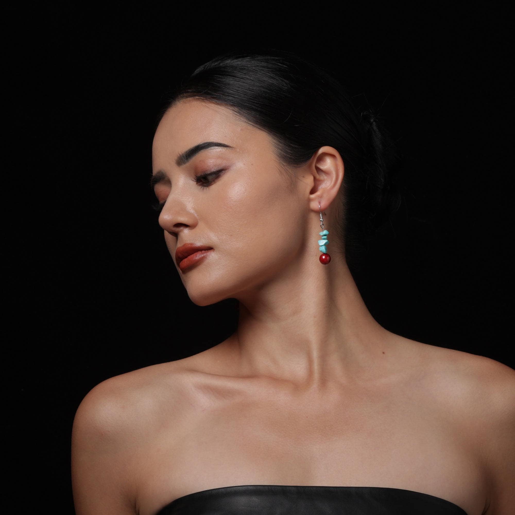 Tibetan Turquoise Earrings