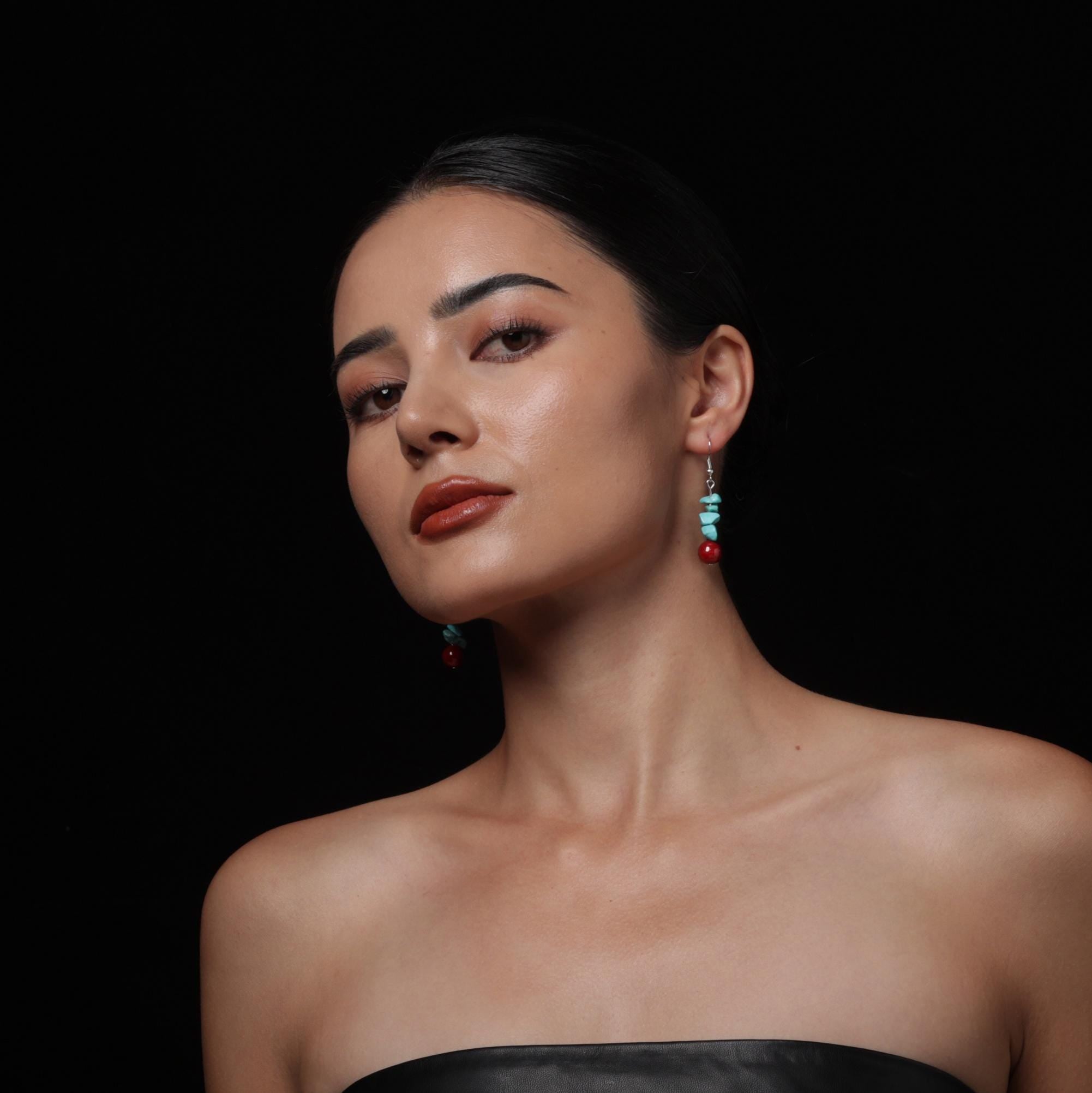 Tibetan Turquoise Earrings