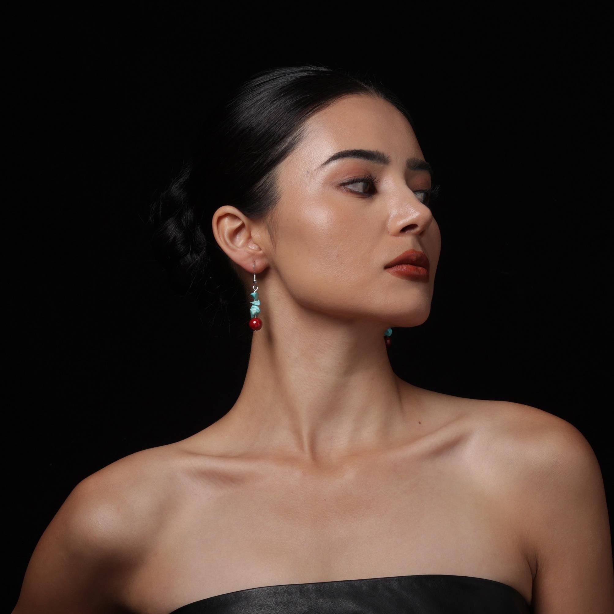 Tibetan Turquoise Earrings