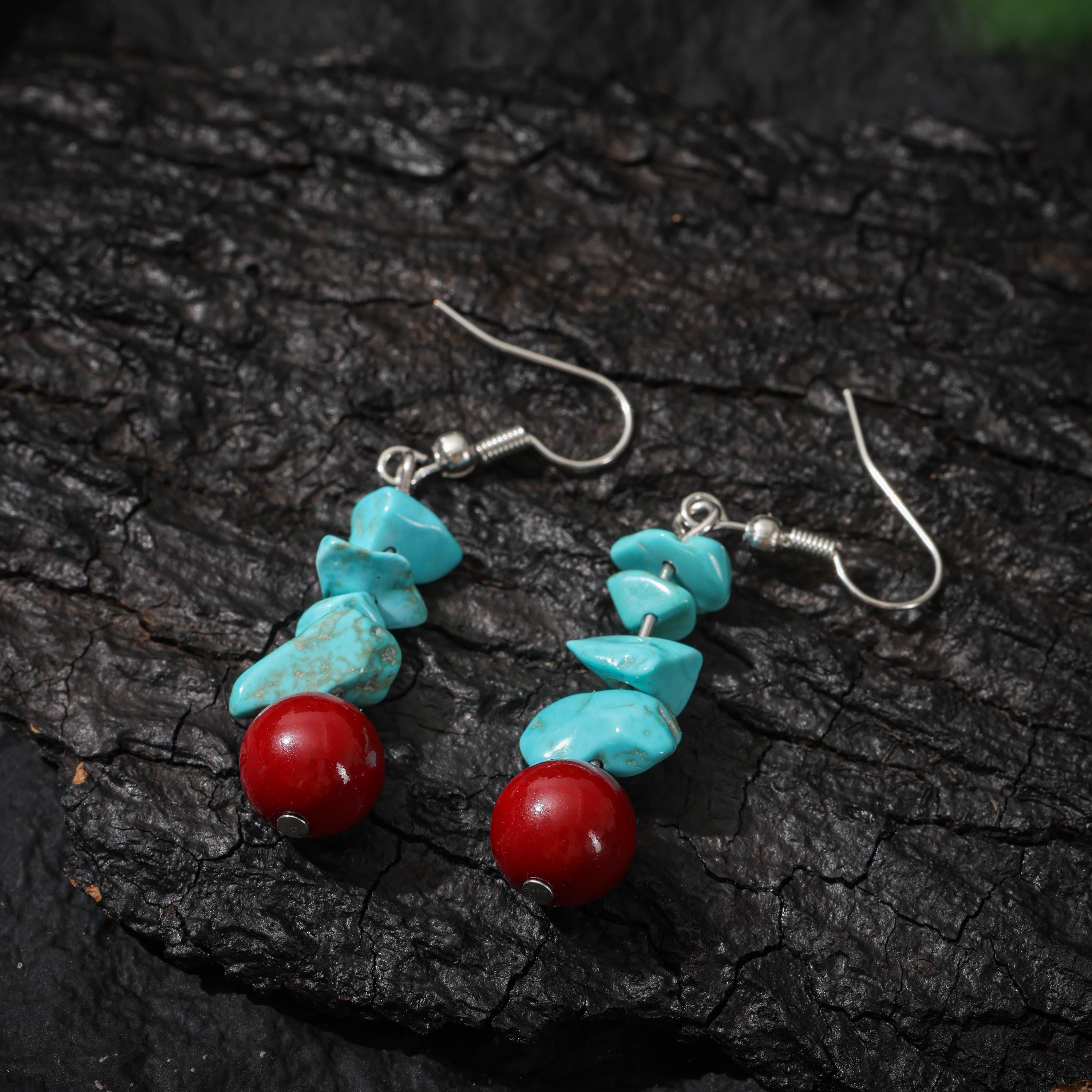 Tibetan Turquoise Earrings