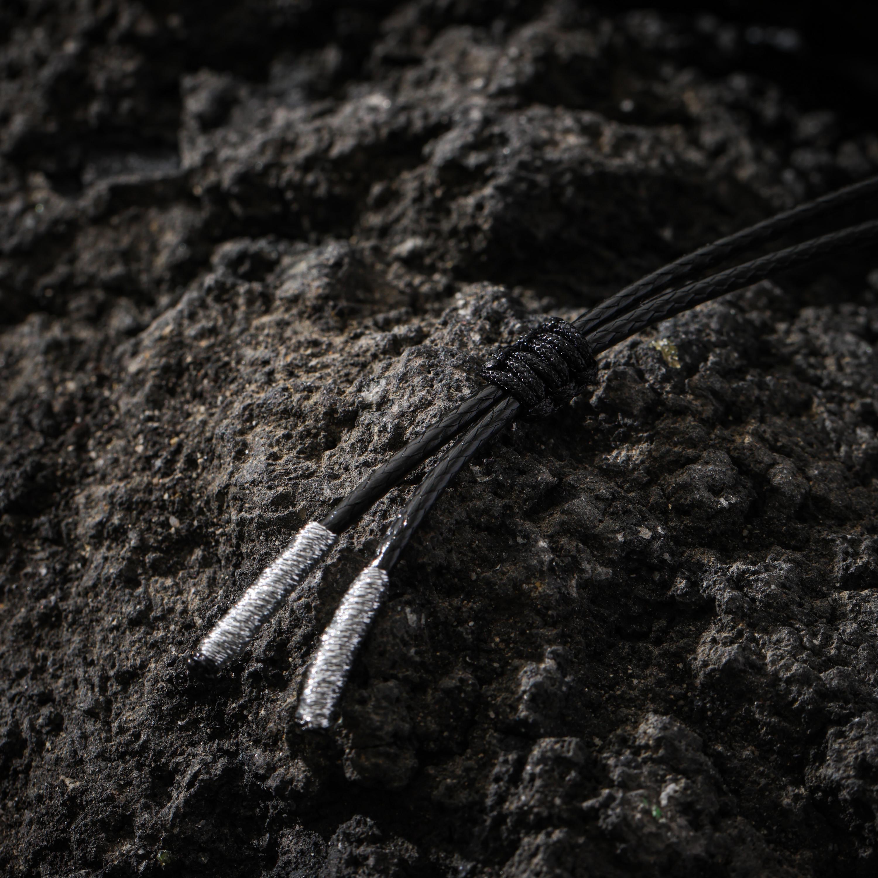 AURA DEER Tibetan Nine-Eye Bead Necklace, Protection Talisman Jewelry, Adjustable Cord Pendant