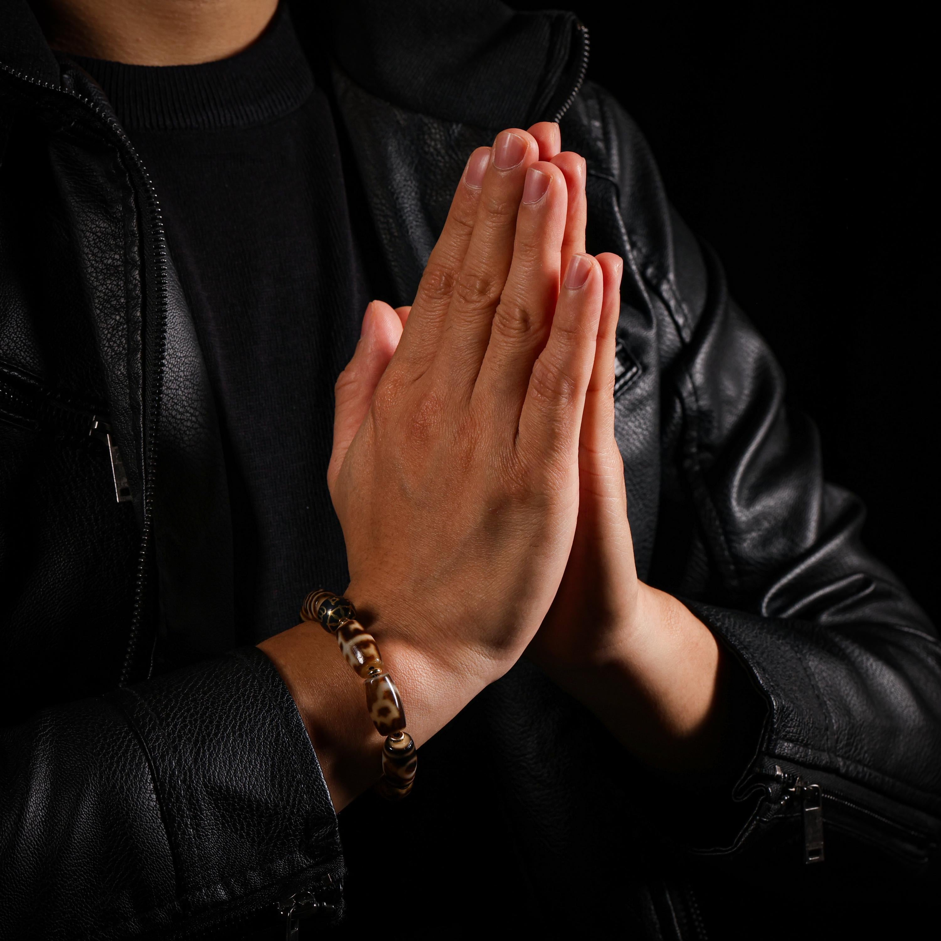 AURA DEER Natural Black Tiger's Eye Bracelet