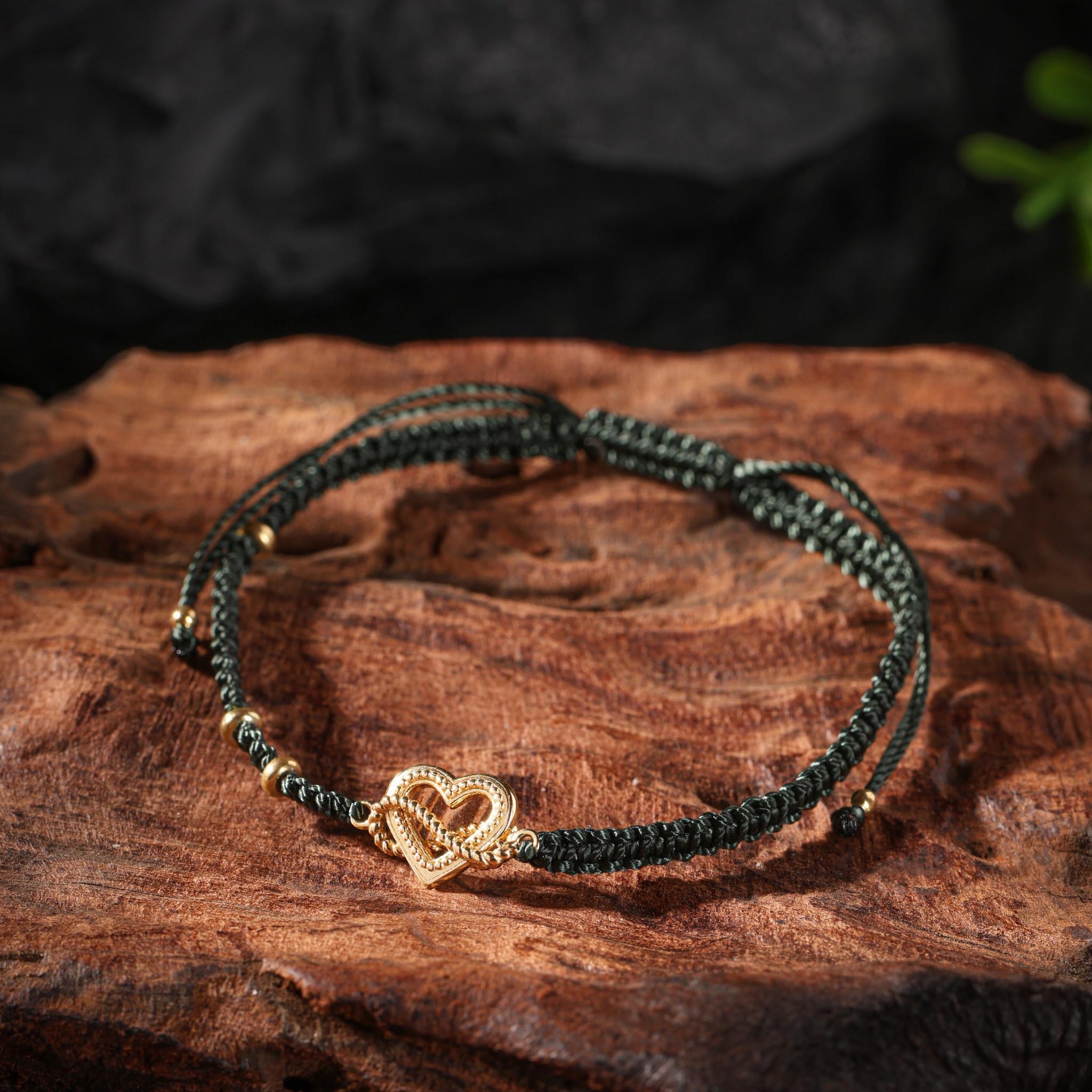 18K Gold Plated Heart Charm Bracelet