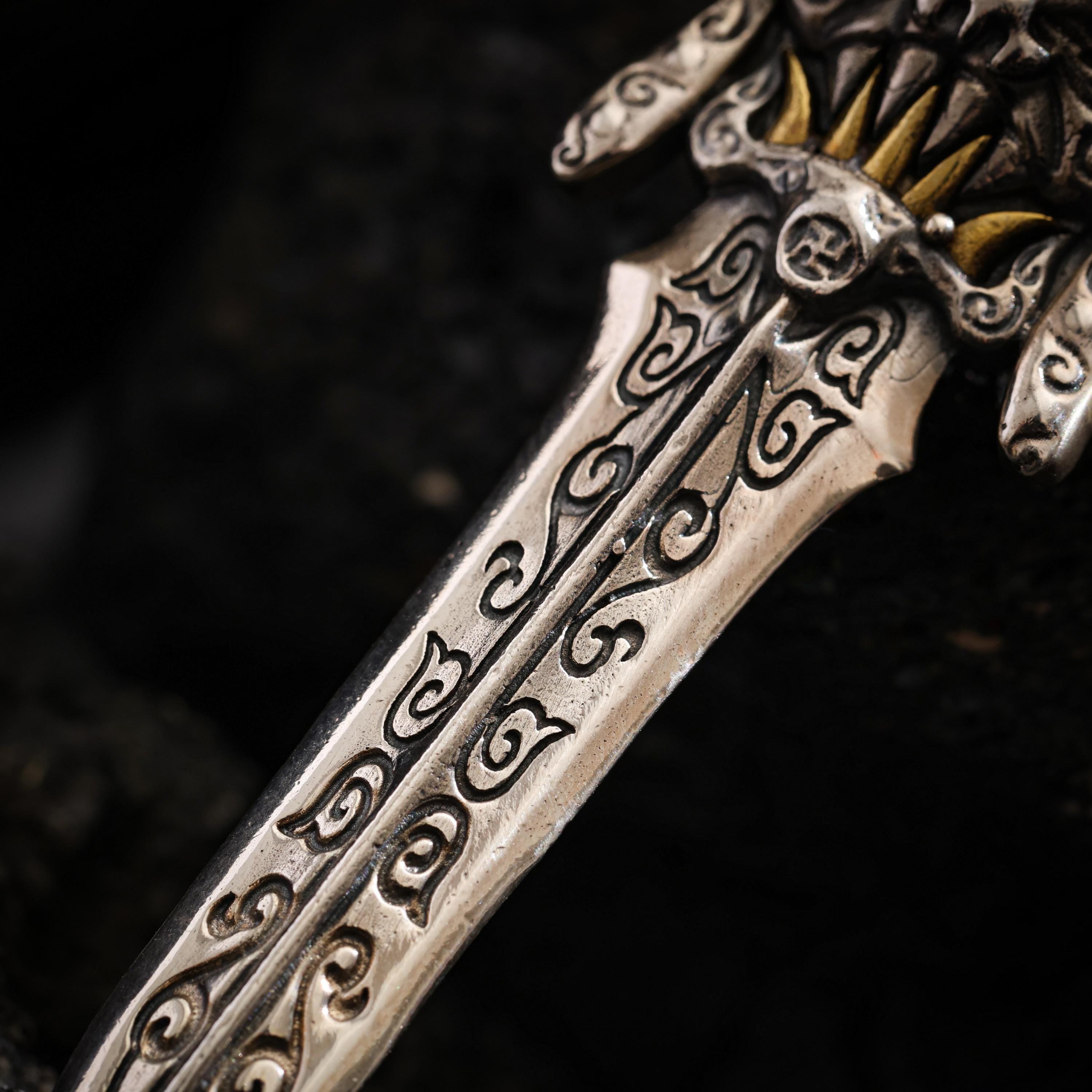 Phurba Dagger Sword Pendant Necklace