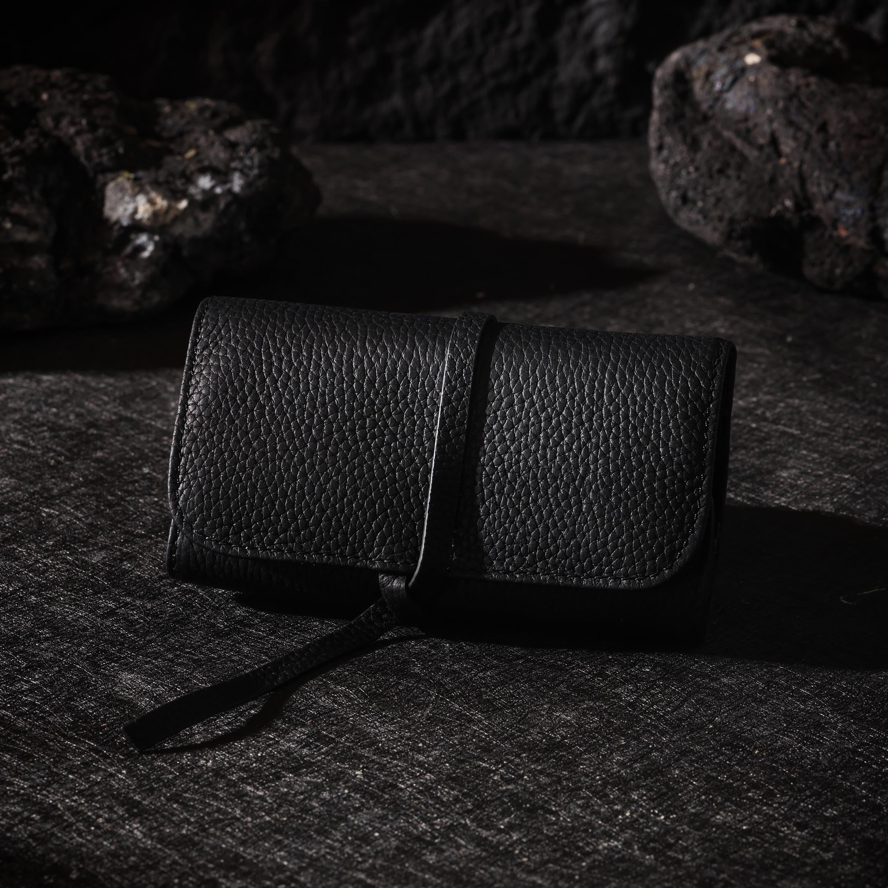 AURA DEER Full-Grain Leather Jewelry Roll, Travel Jewelry Organizer, 3 Colors