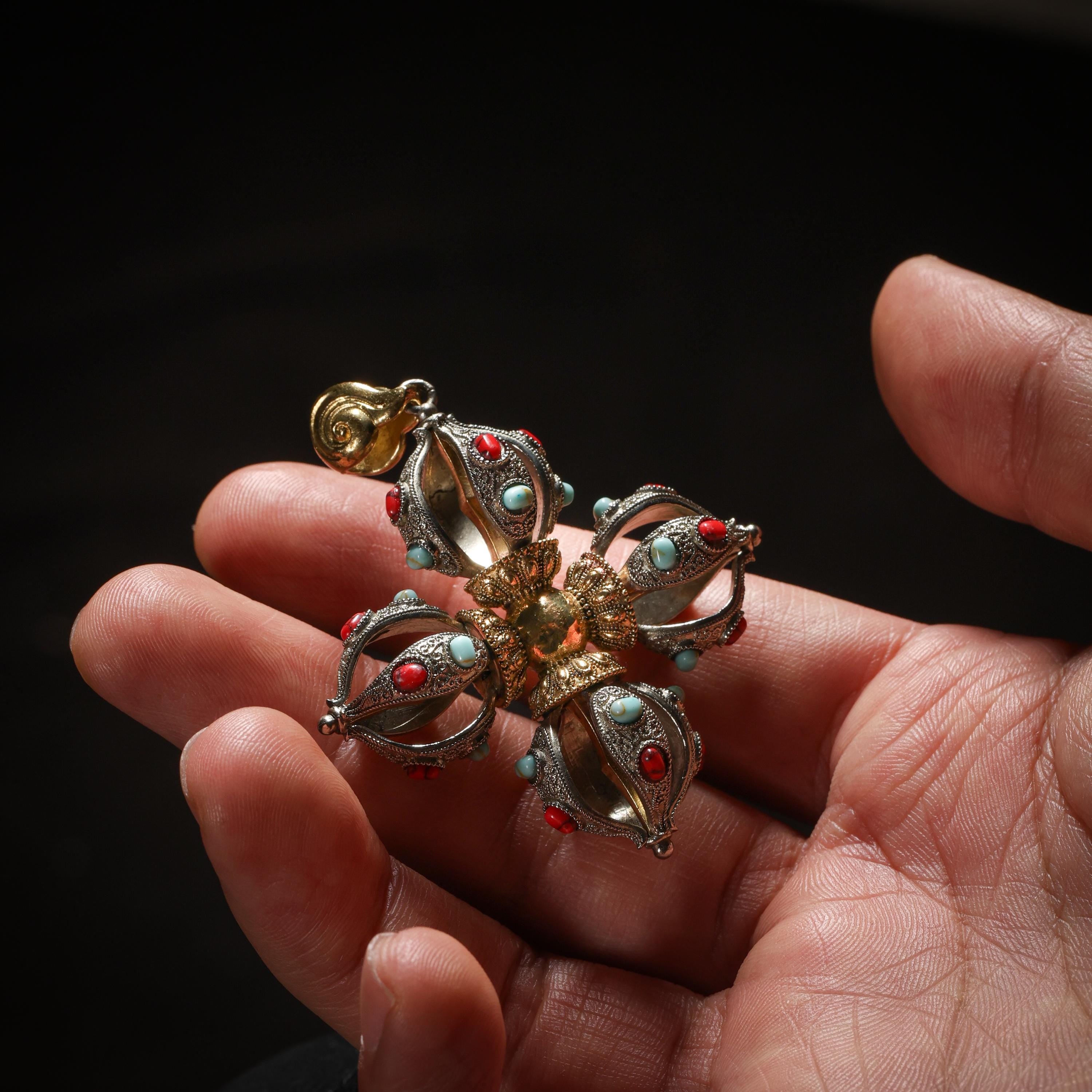 Cross Vajra Pendant