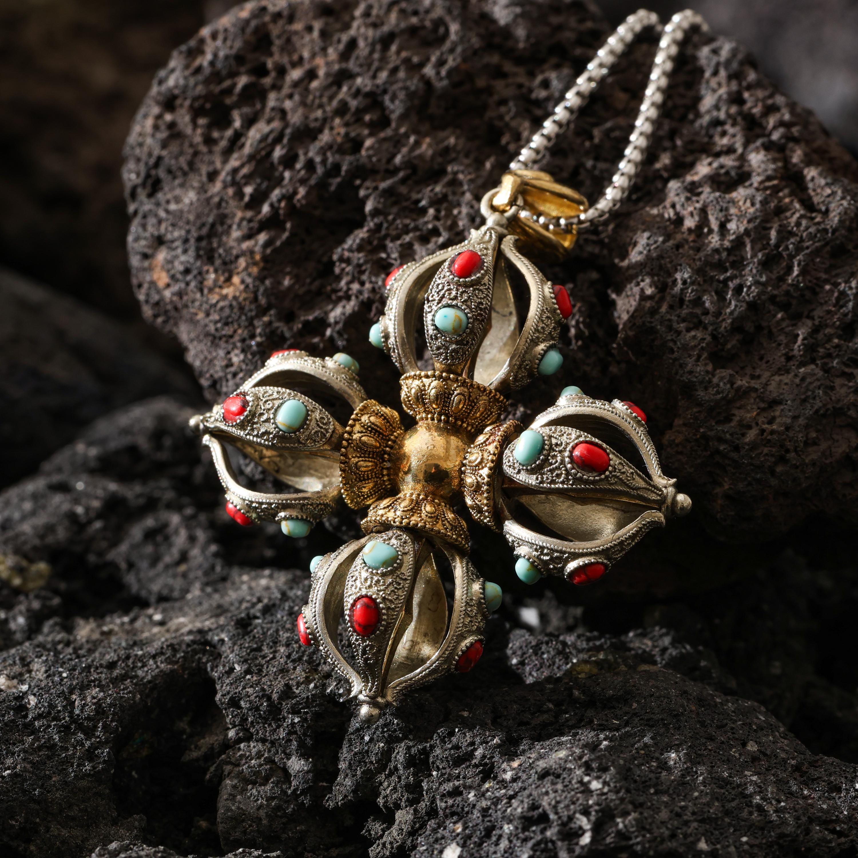 Cross Vajra Pendant