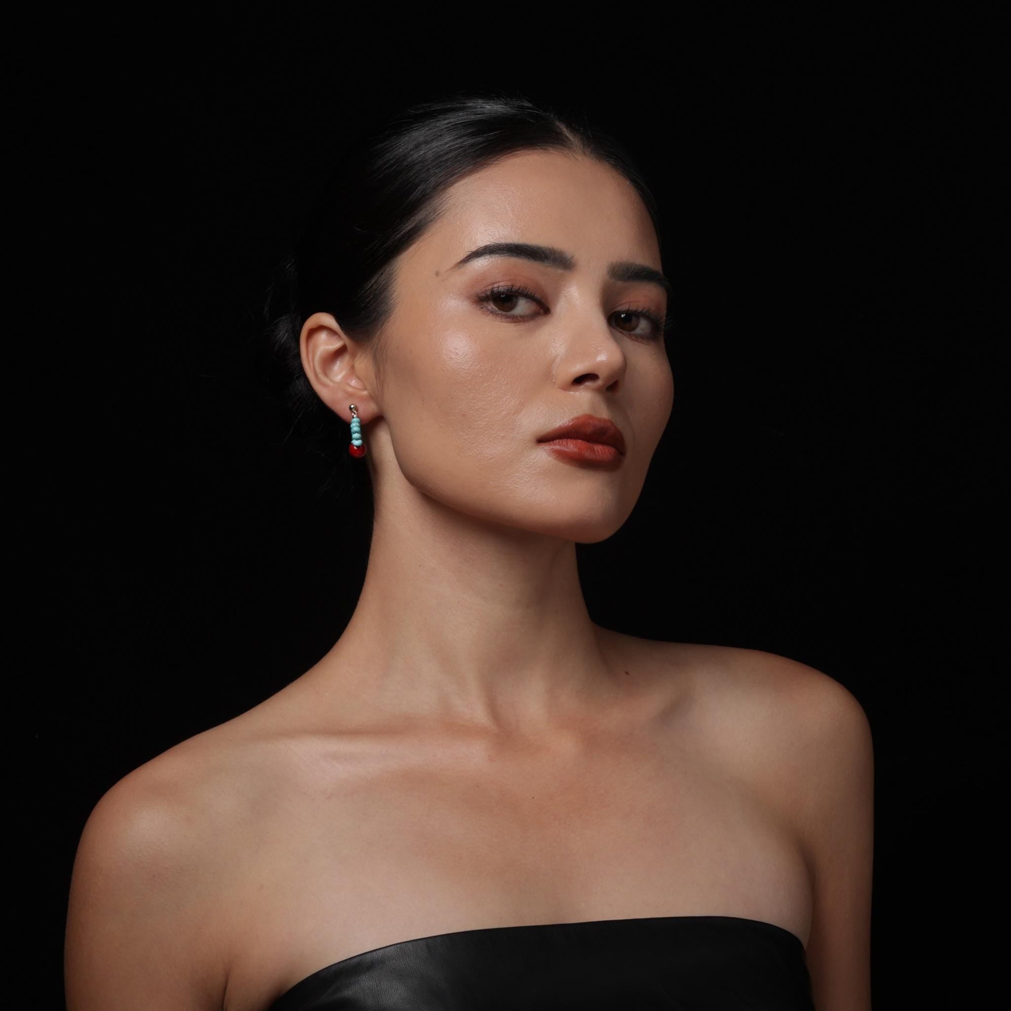 Tibetan Turquoise Earrings