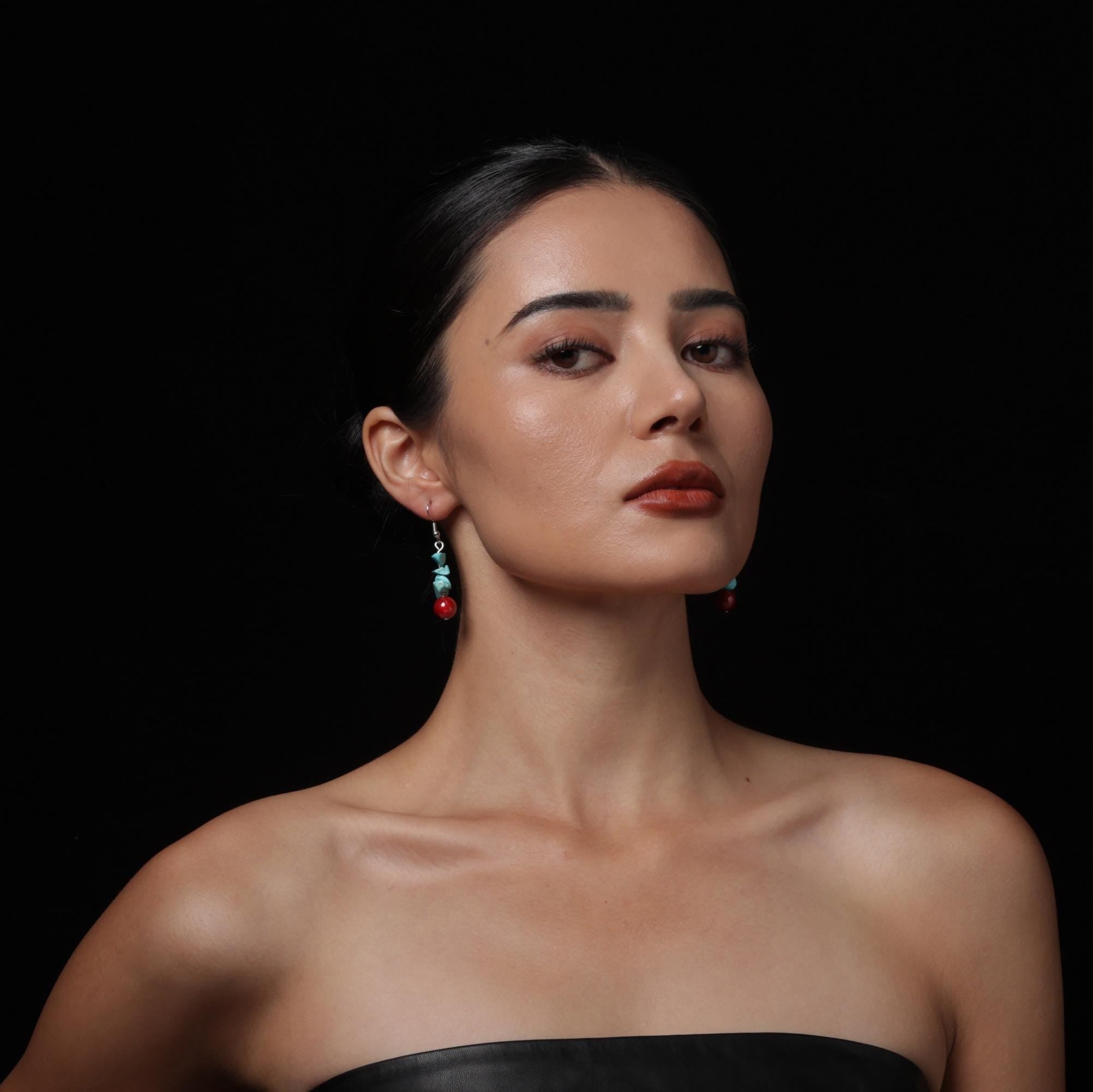 Tibetan Turquoise Earrings